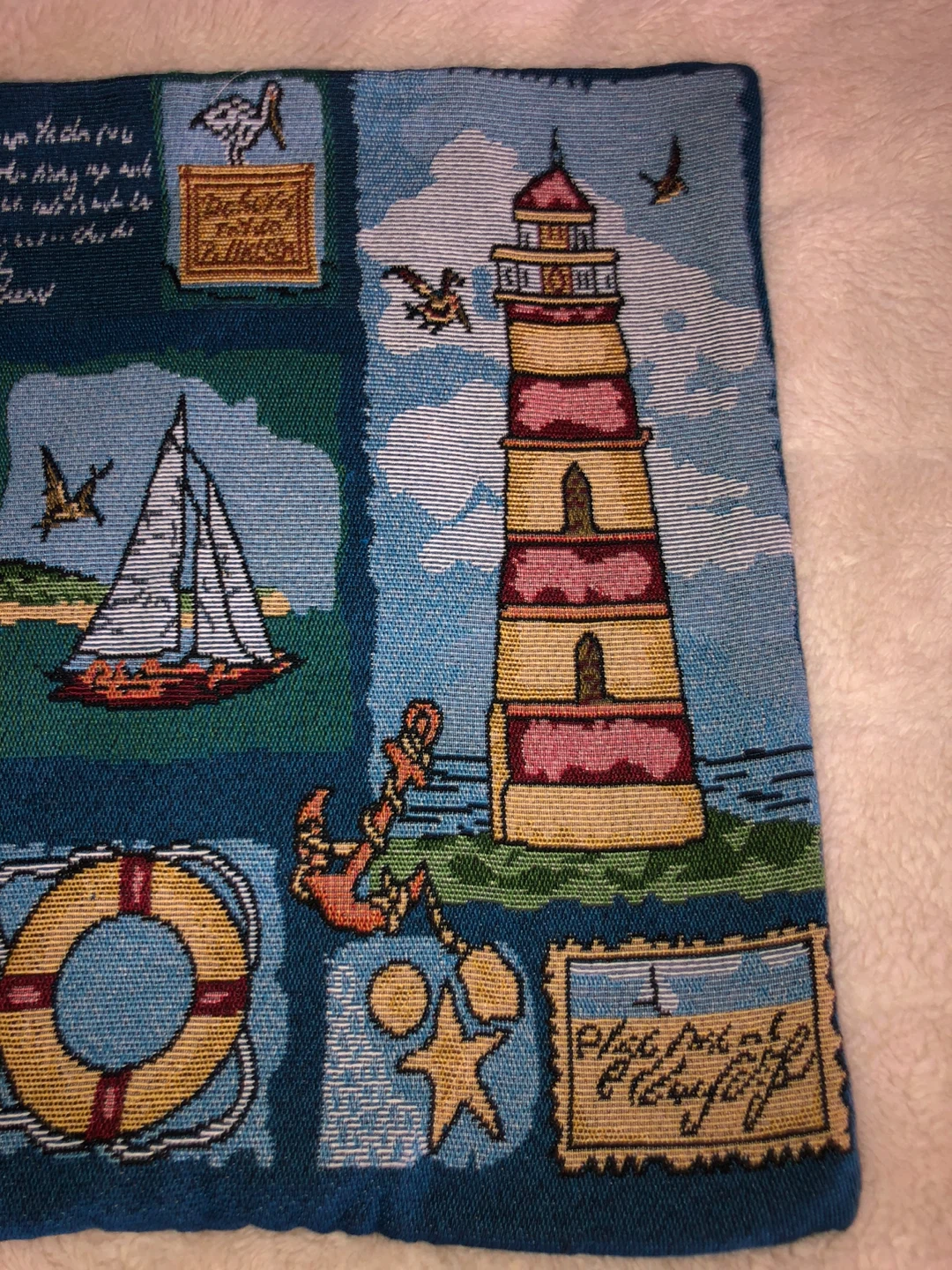 Nautical Tapestry Pillow Cover - photo 5
