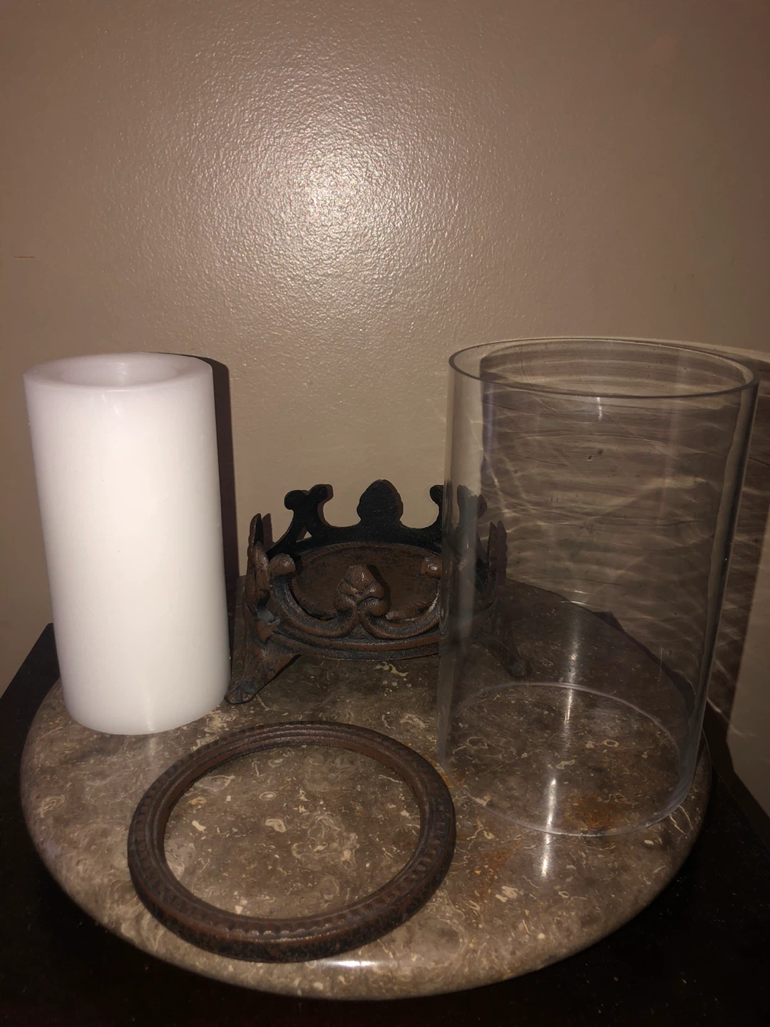Decorative Candle Holder with Pillar Candle - photo 3