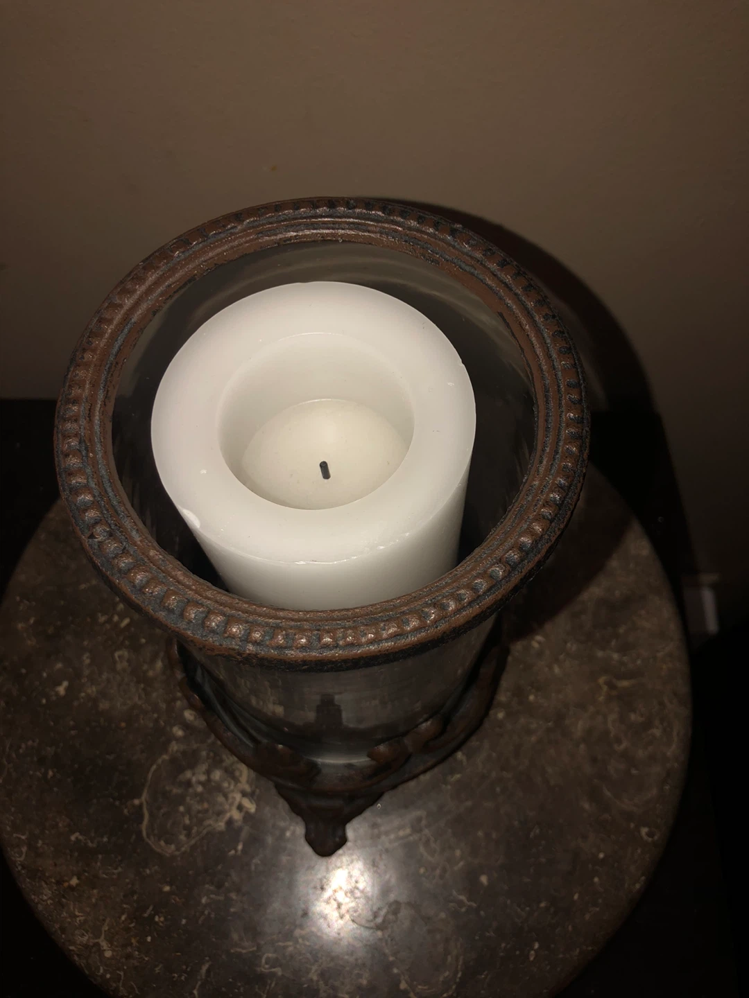 Decorative Candle Holder with Pillar Candle - photo 4