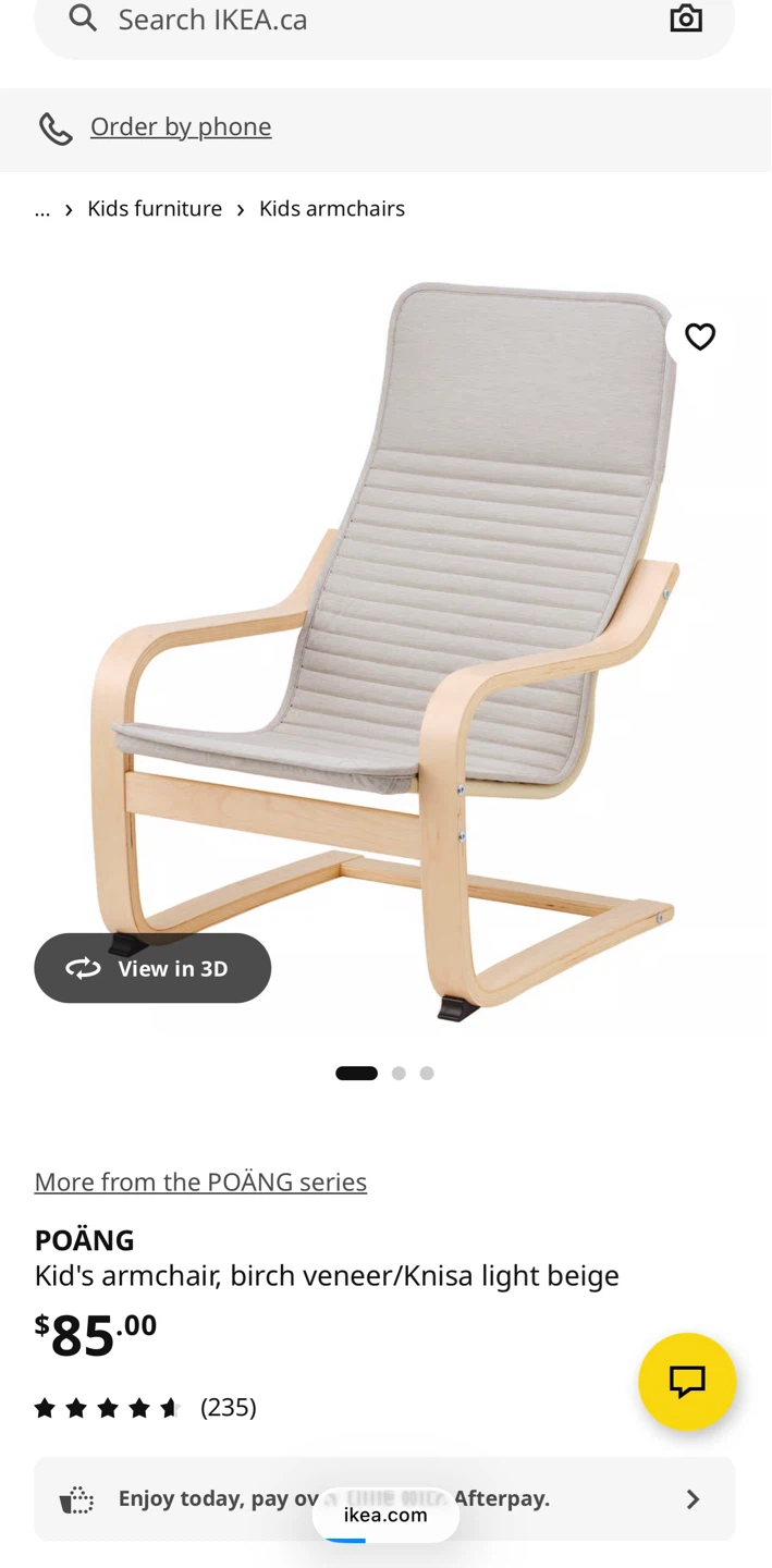IKEA POÄNG Kid's Armchair - photo 3