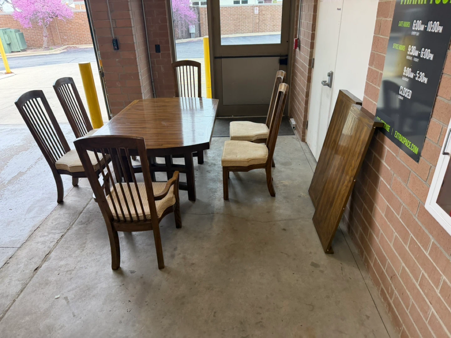 Wooden Dining Table with 6 Chairs - photo 3