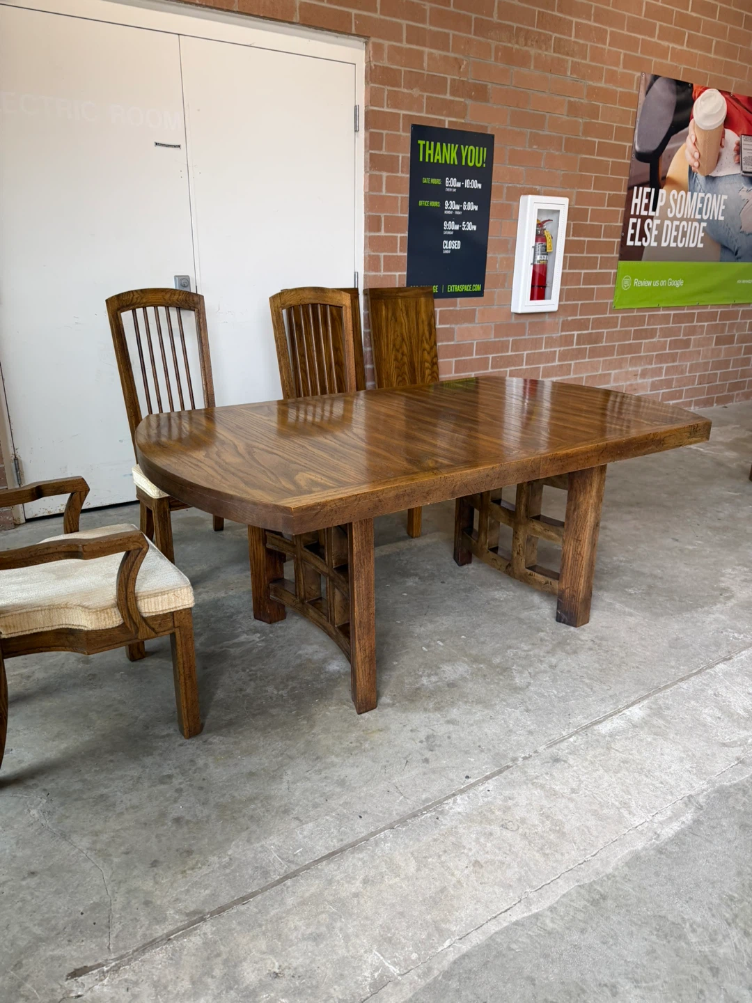 Wooden Dining Table with 6 Chairs - photo 5