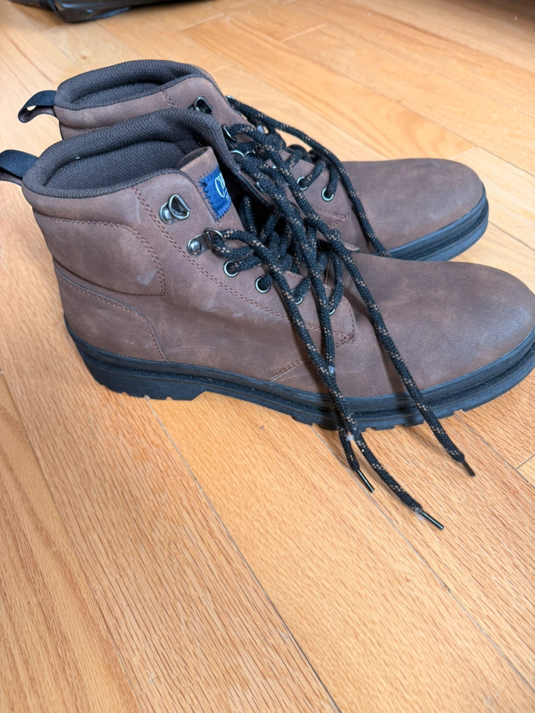 Chaps Brown Leather Boots