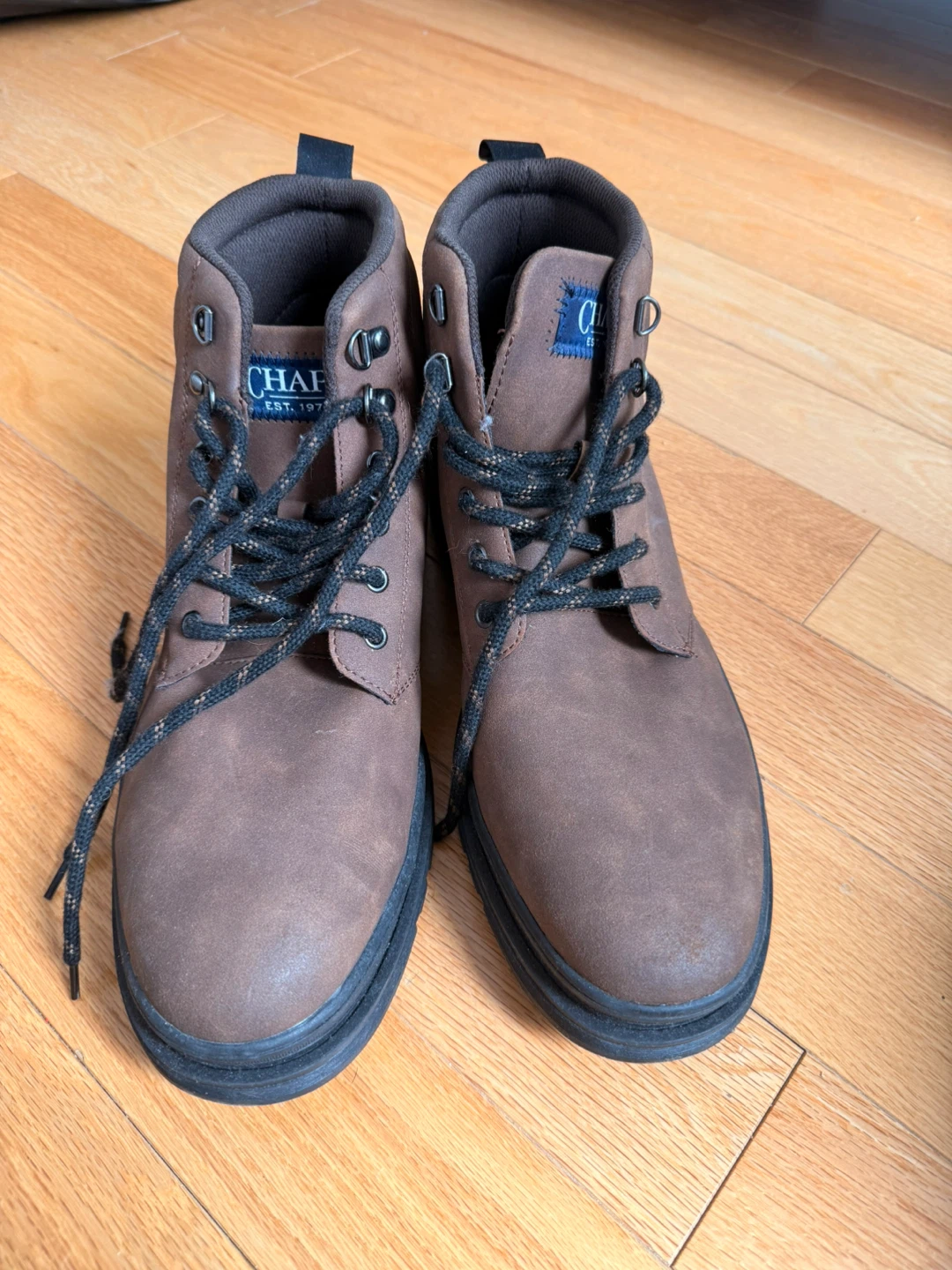 Chaps Brown Leather Boots - photo 2