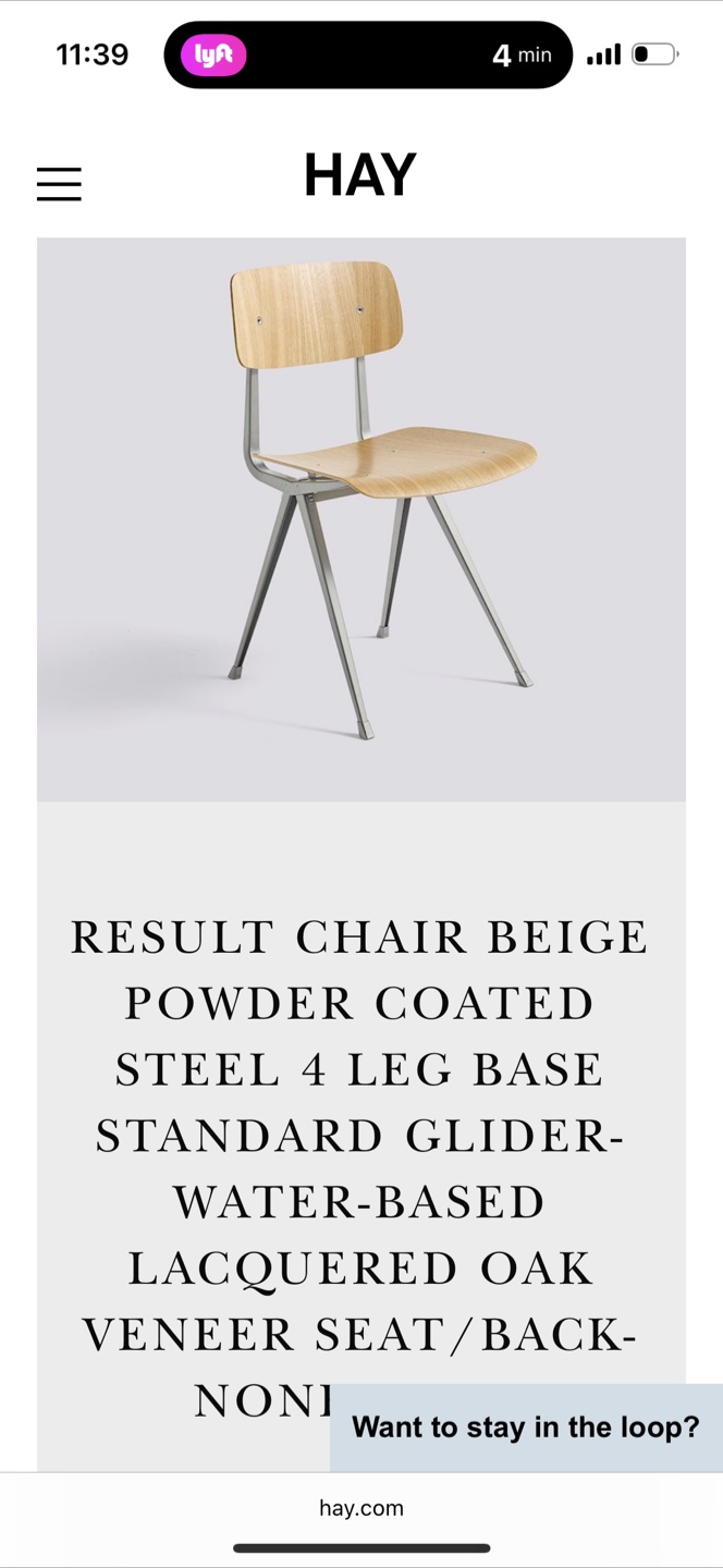 HAY Result Chair Beige Oak Veneer - photo 4
