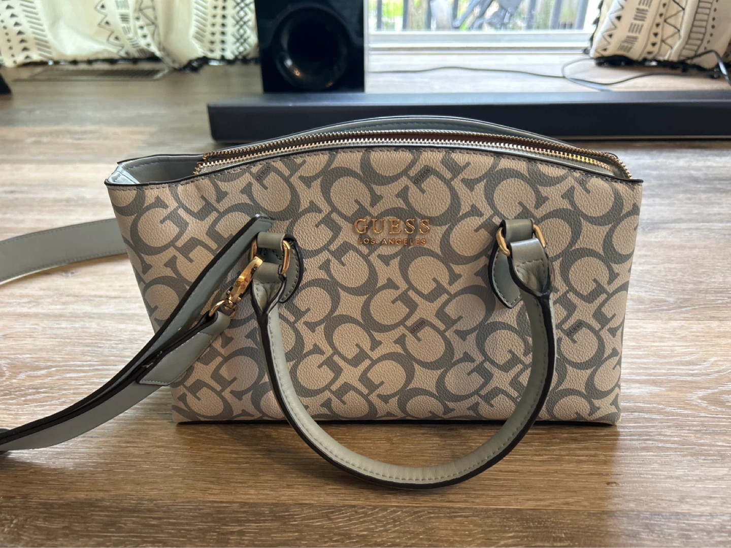 Guess "G" Pattern Satchel Handbag