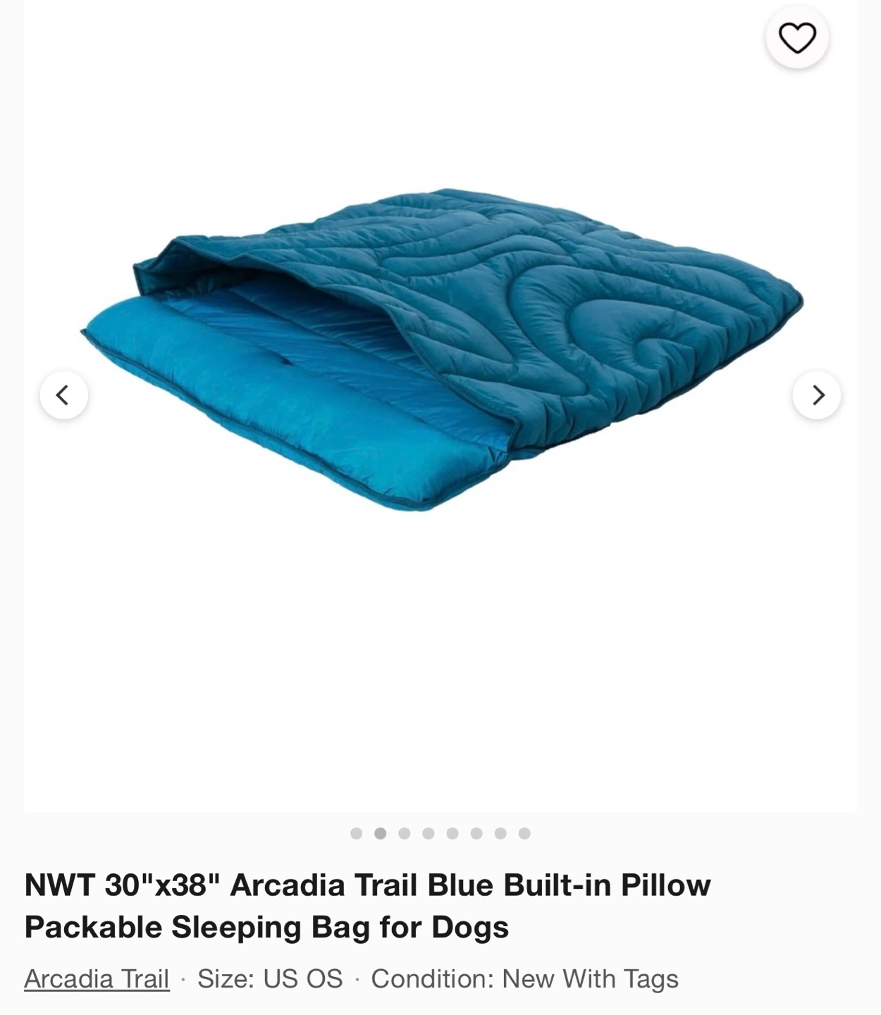 Arcadia Trail Blue Cozy Sleeping Bag for Dogs 30"x38" - photo 2