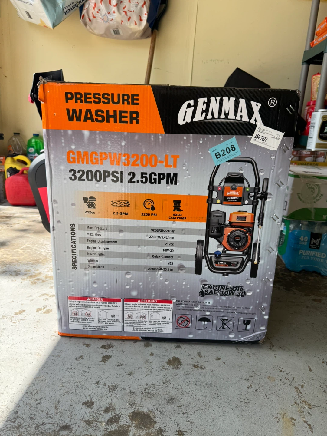 Genmax 3200 PSI 2.5 GPM Gas Pressure Washer - photo 3
