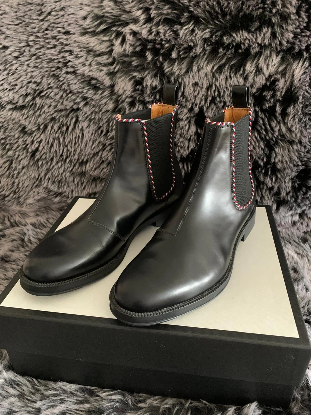 Gucci Black Leather Chelsea Boots. Size 11 US - photo 3