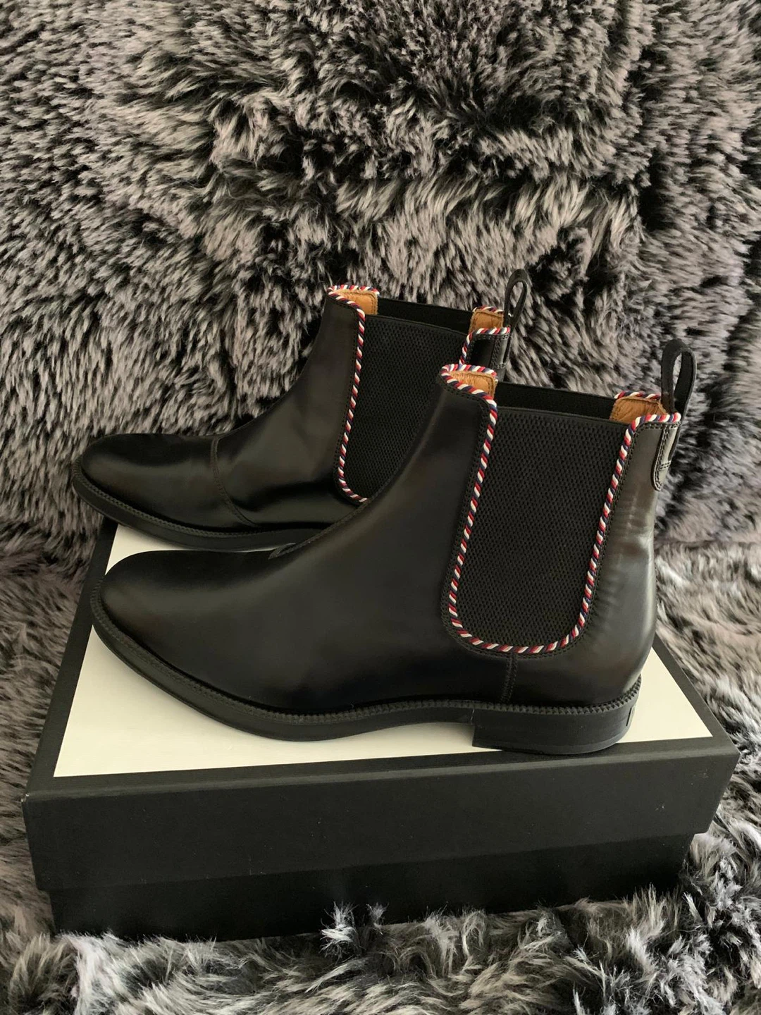 Gucci Black Leather Chelsea Boots. Size 11 US - photo 5