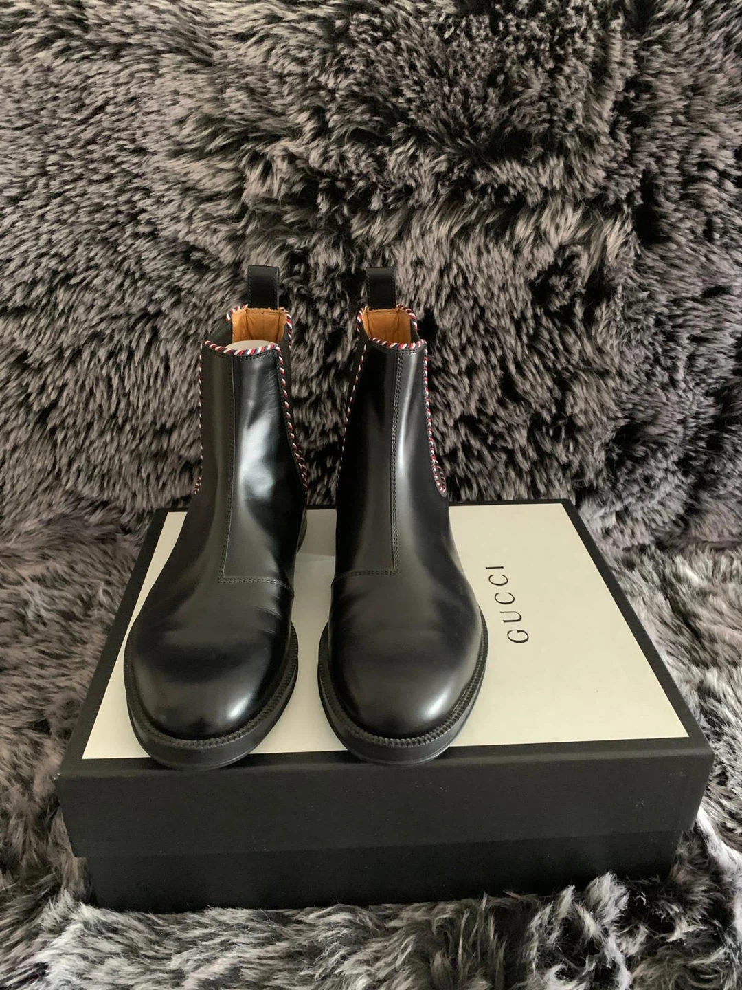 Gucci Black Leather Chelsea Boots. Size 11 US - photo 4