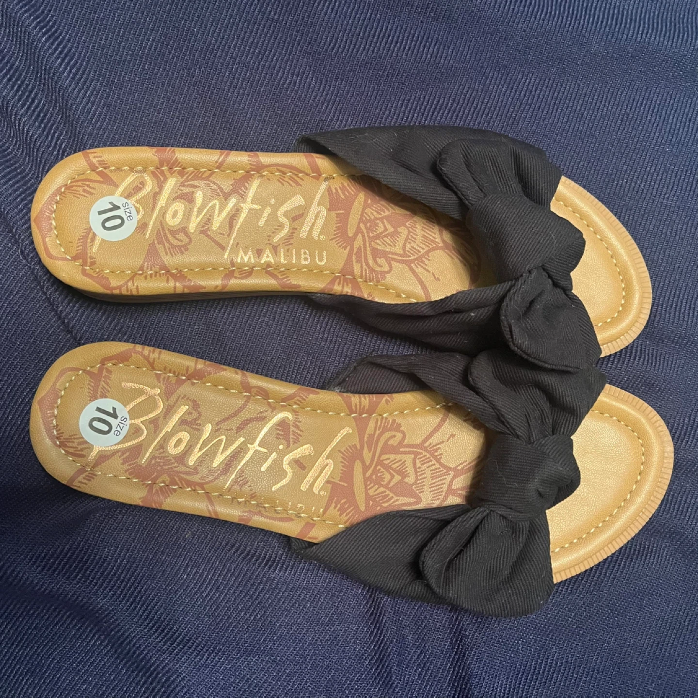 Blowfish Malibu Women's Black Bow Sandals Size 10 - photo 4