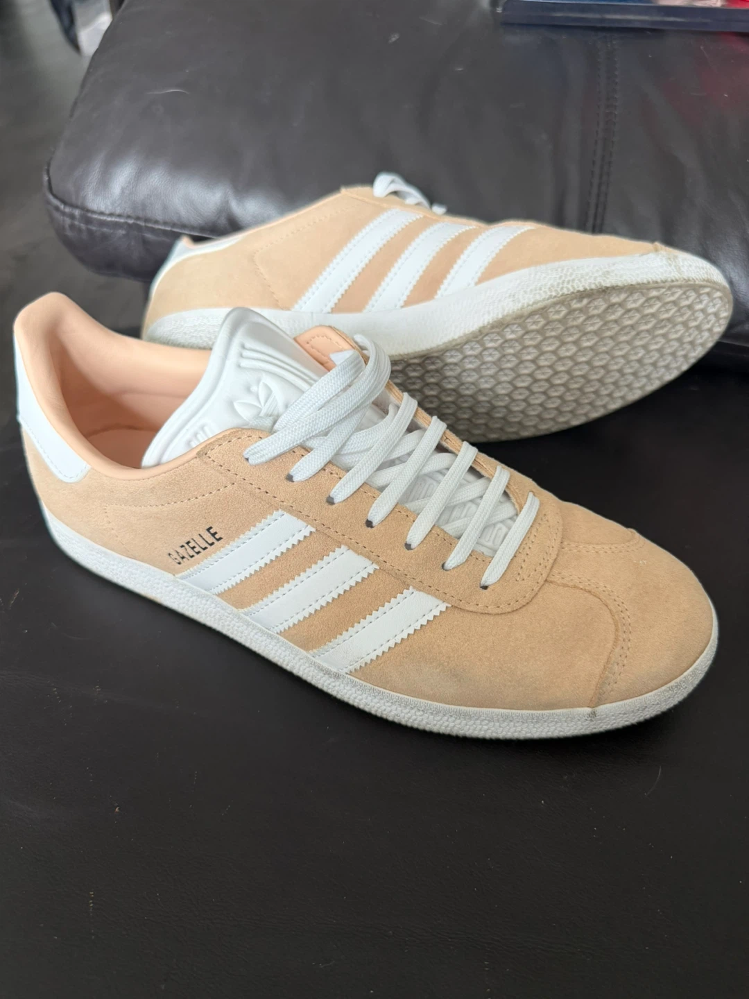 Adidas Gazelle Peach Suede Sneakers - photo 4