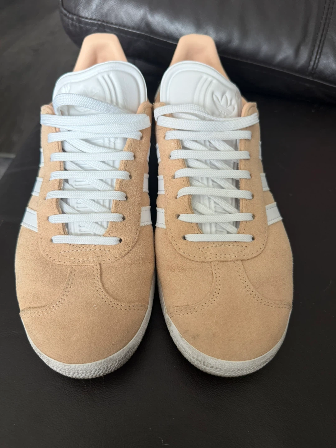 Adidas Gazelle Peach Suede Sneakers
