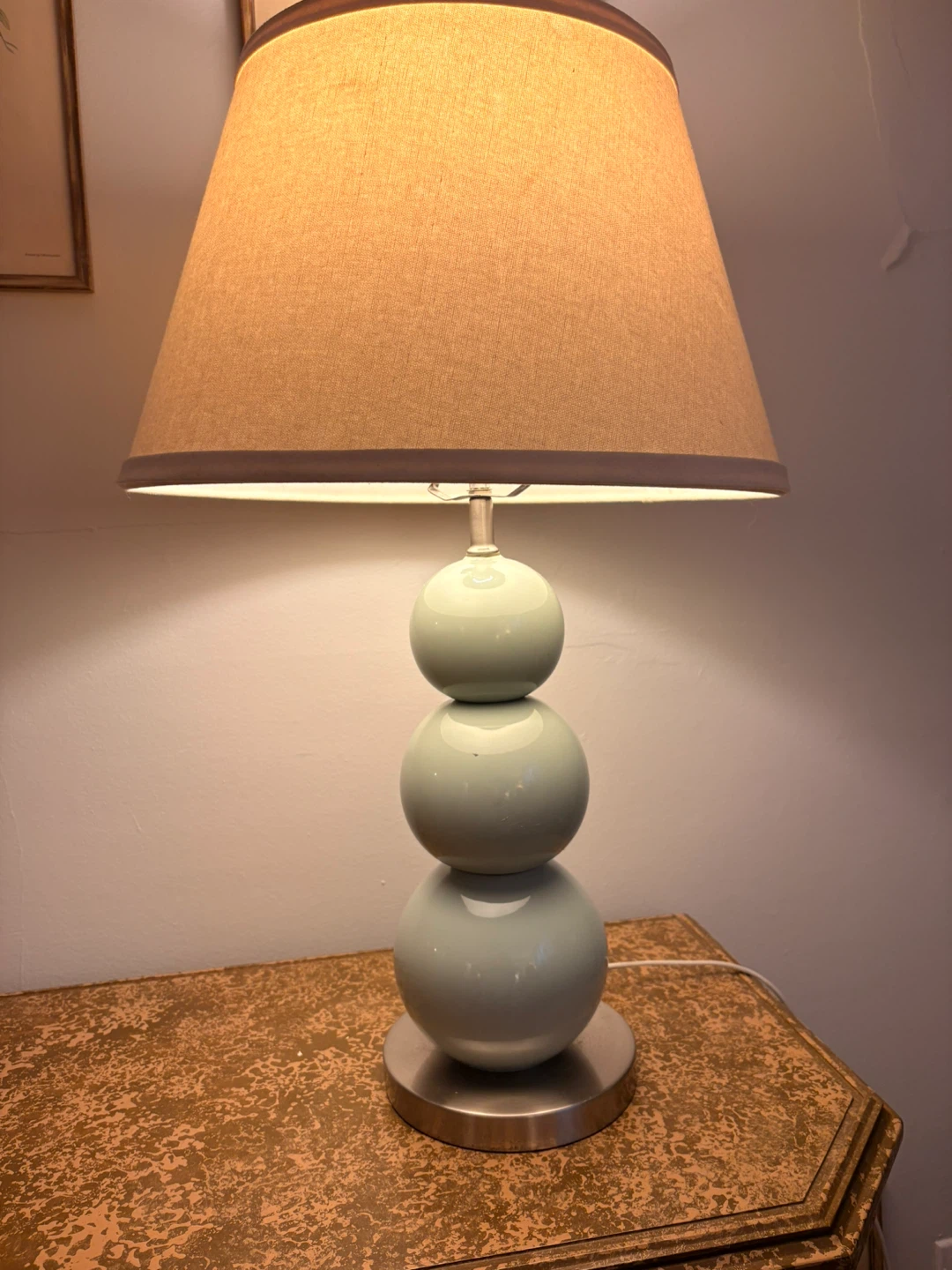 Stacking Sphere Table Lamp - Light Blue