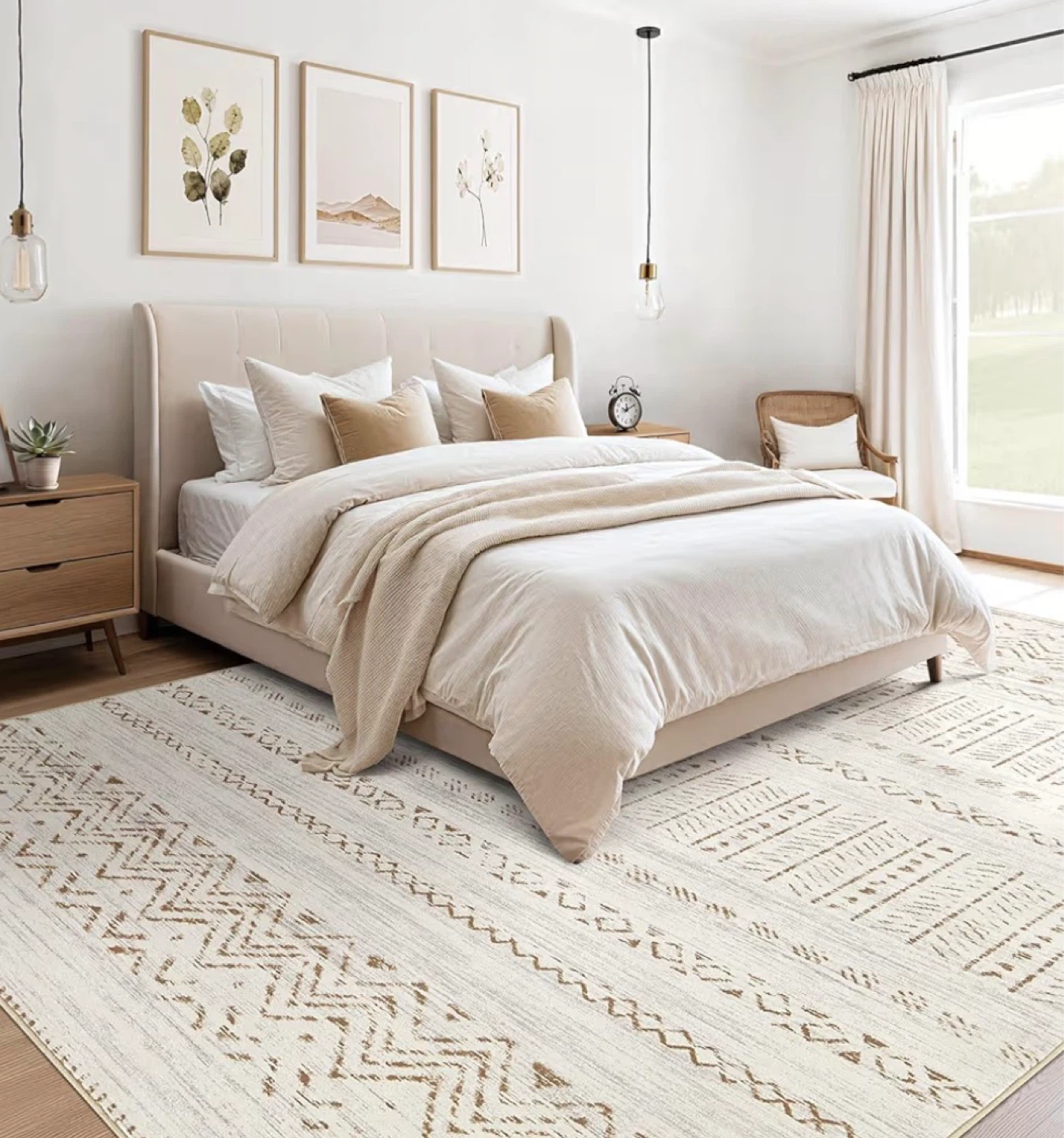 Geometric Pattern Area Rug 8x10 ft - photo 2