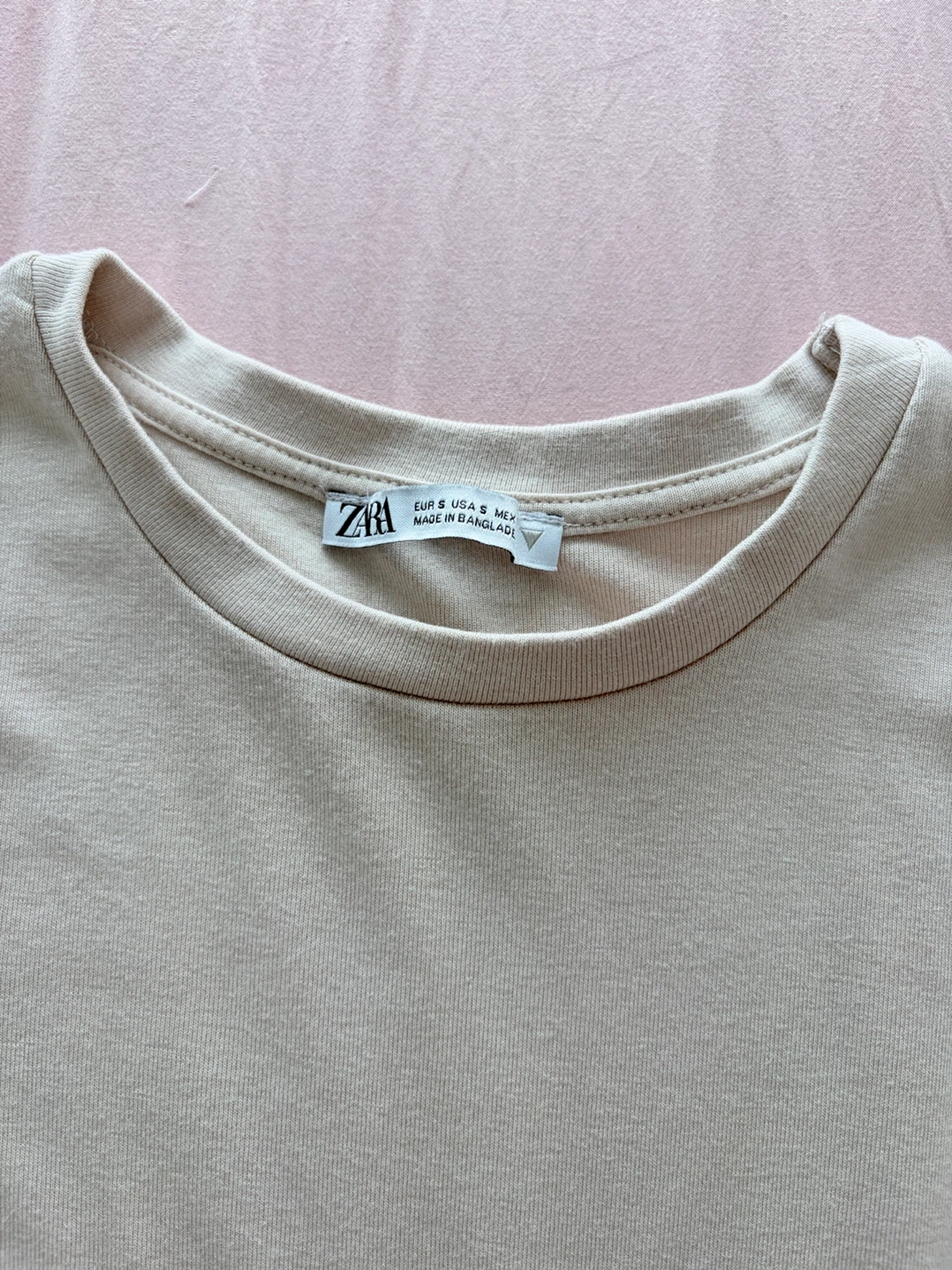 ZARA Long Sleeve Bodysuit - Beige - Size S - photo 2