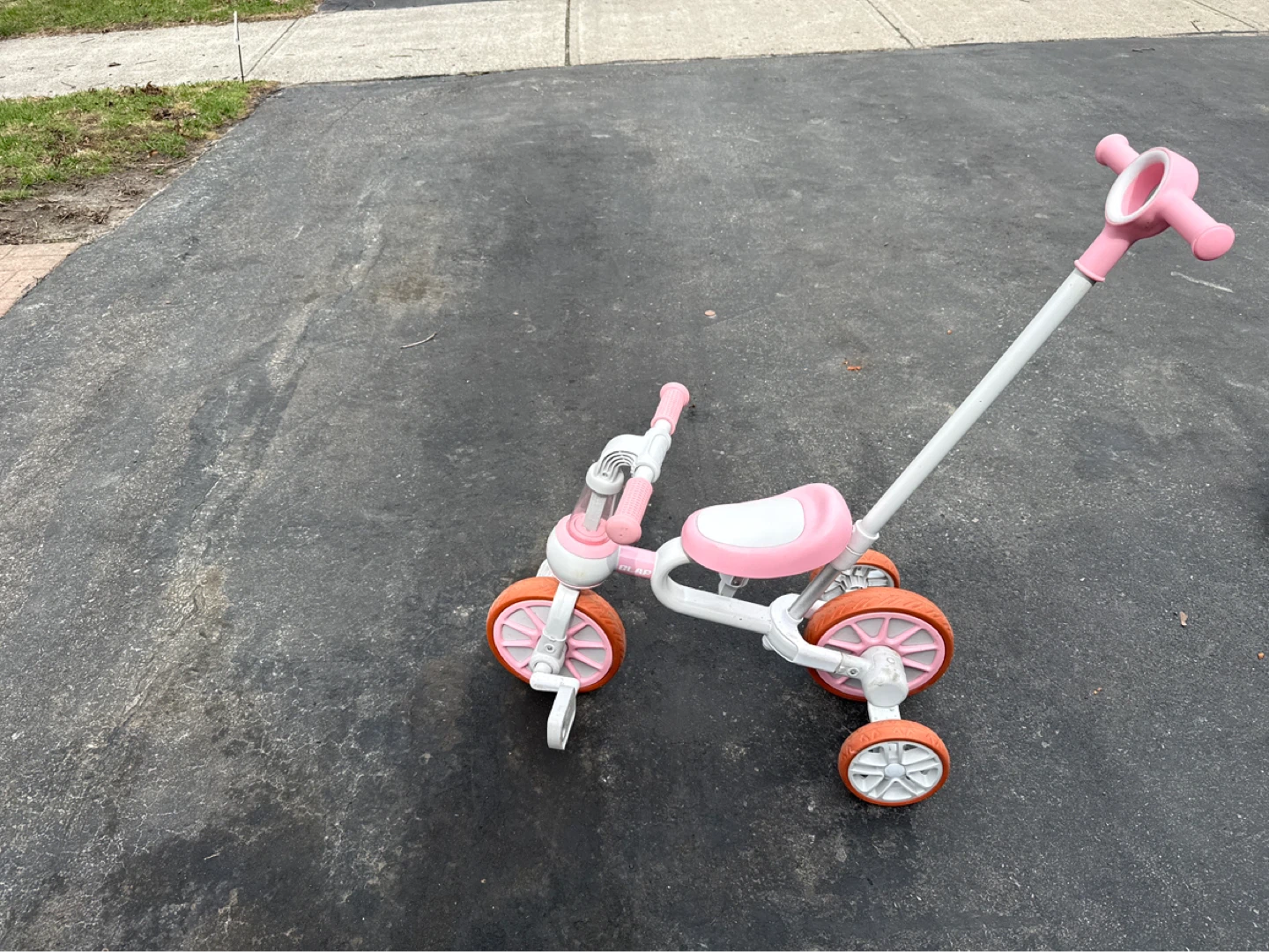 Pink Baby Tricycle with Parent Handle - photo 2