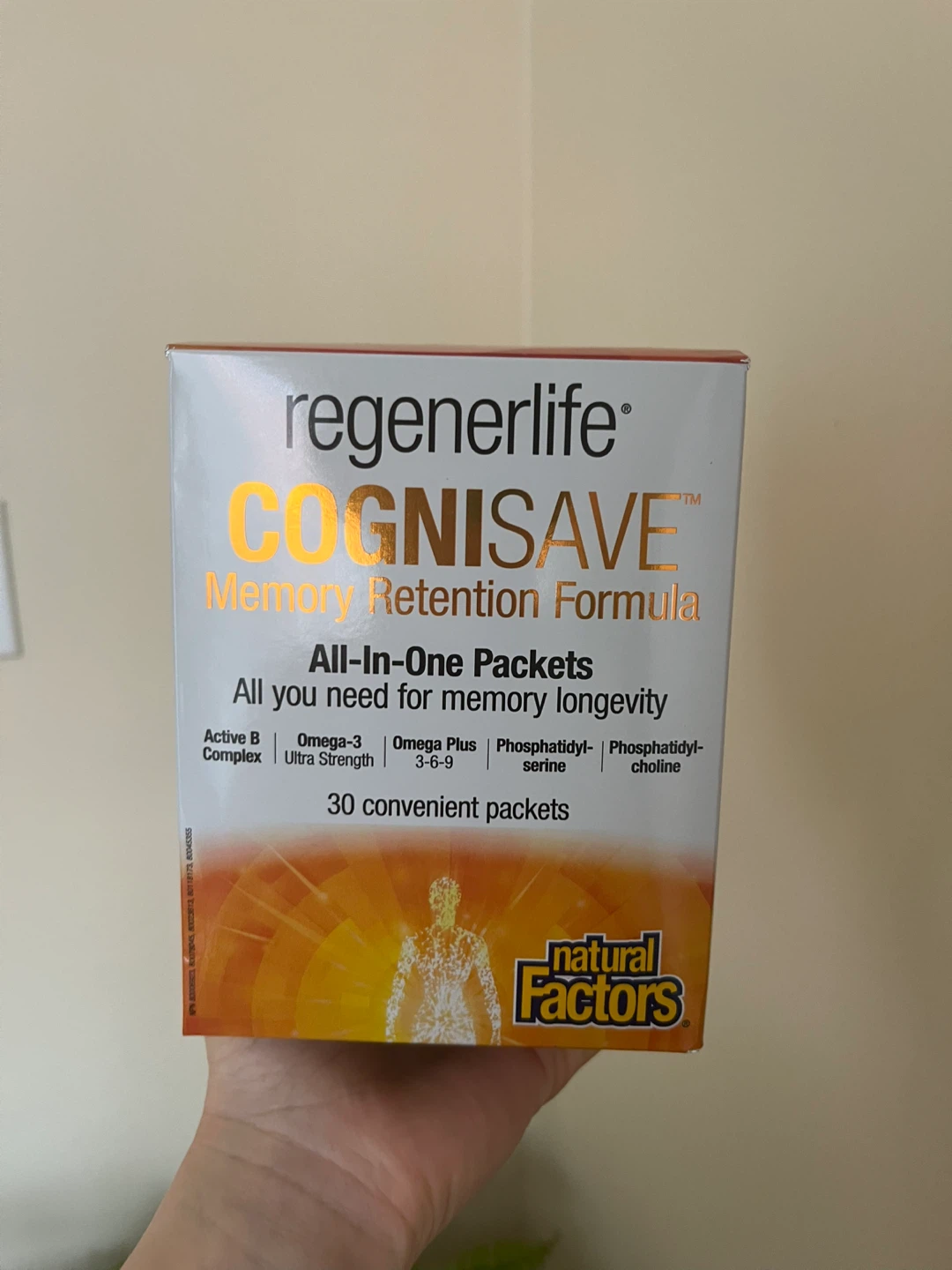NEW SEALED Regenerlife CogniSave Memory Retention 30 Packets