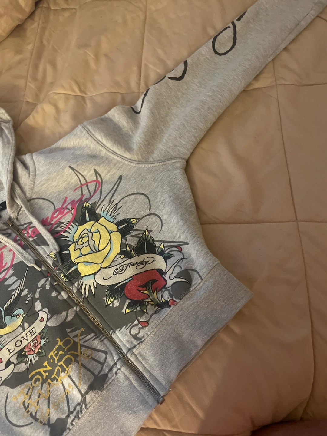 Ed Hardy Zip-Up Hoodie - photo 4
