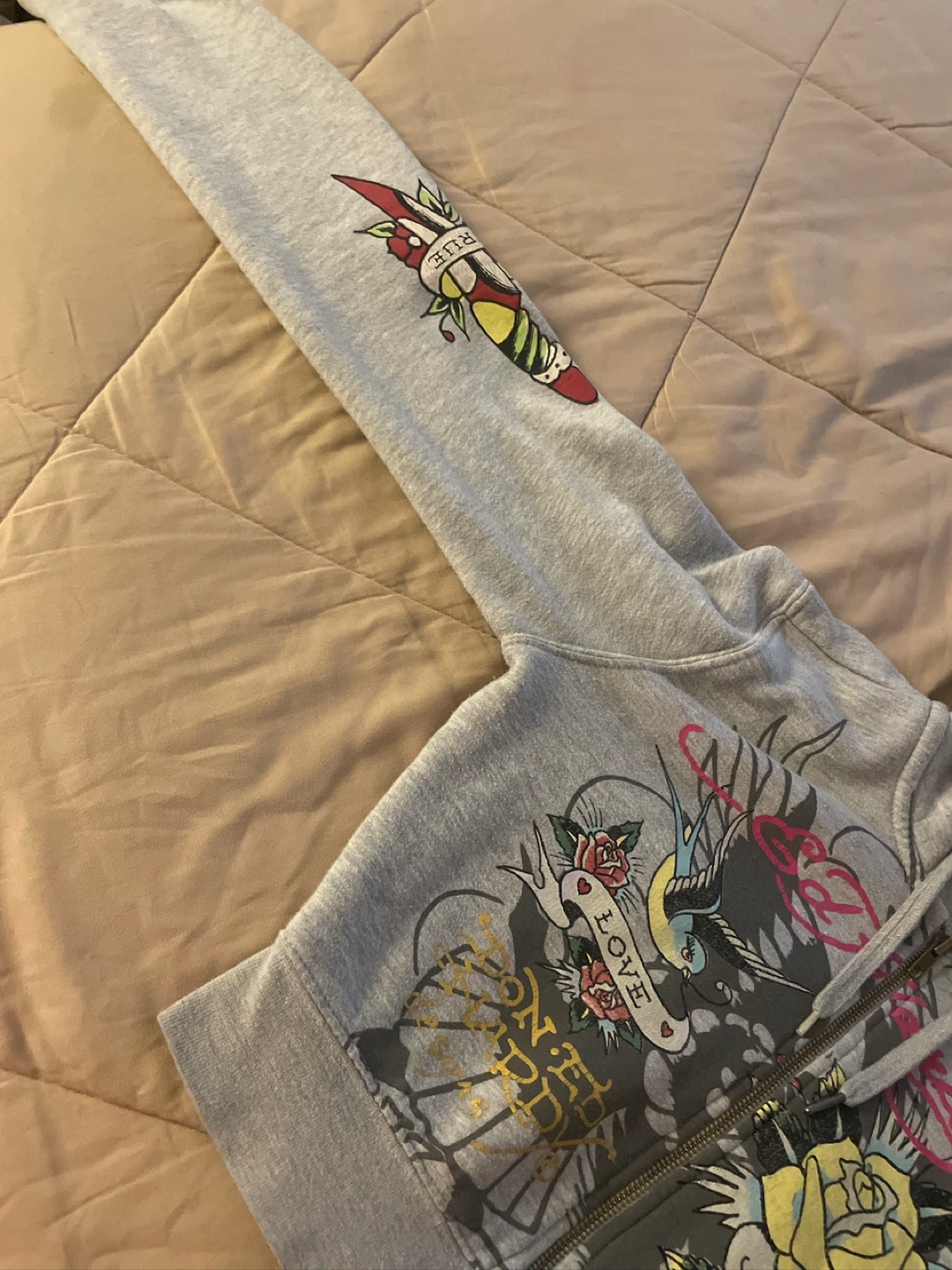 Ed Hardy Zip-Up Hoodie - photo 3
