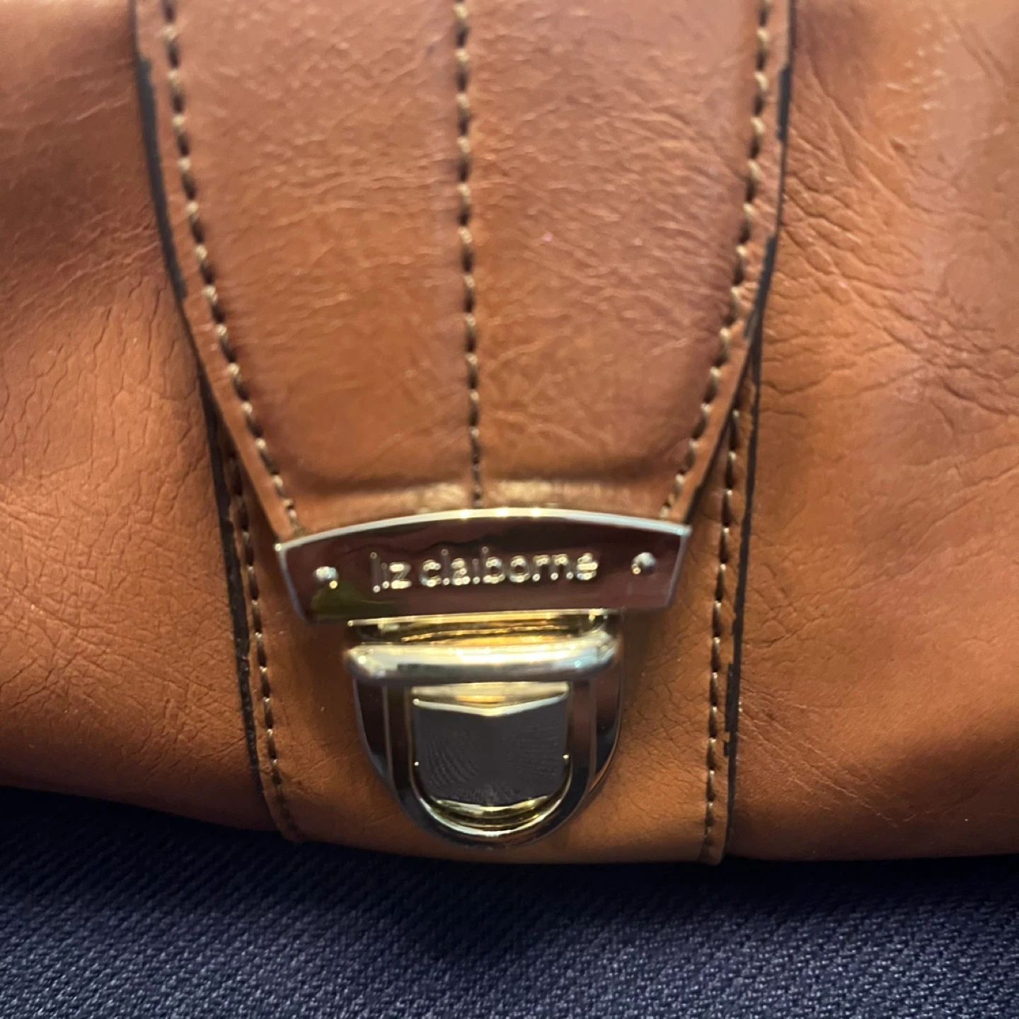 Liz Claiborne Leather Satchel Handbag - photo 4