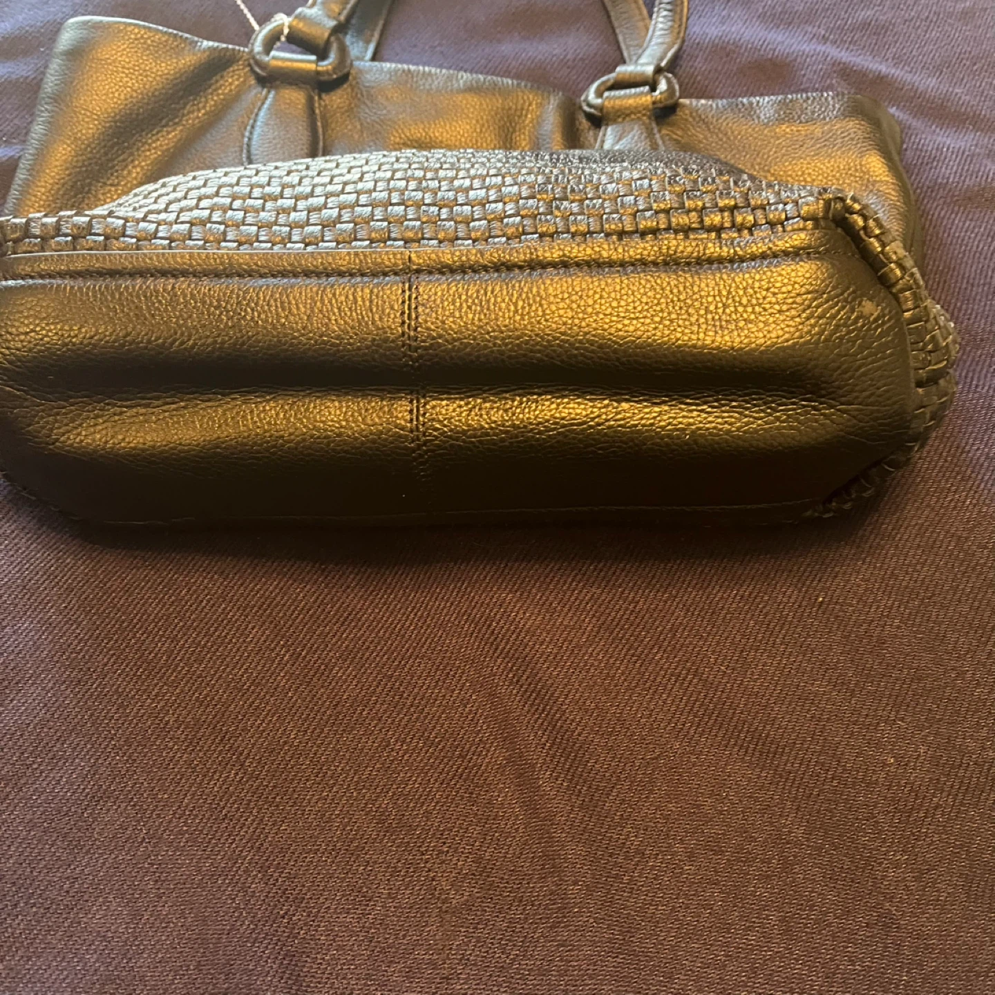 Colin Haan Black Woven Leather Tote Bag - photo 3