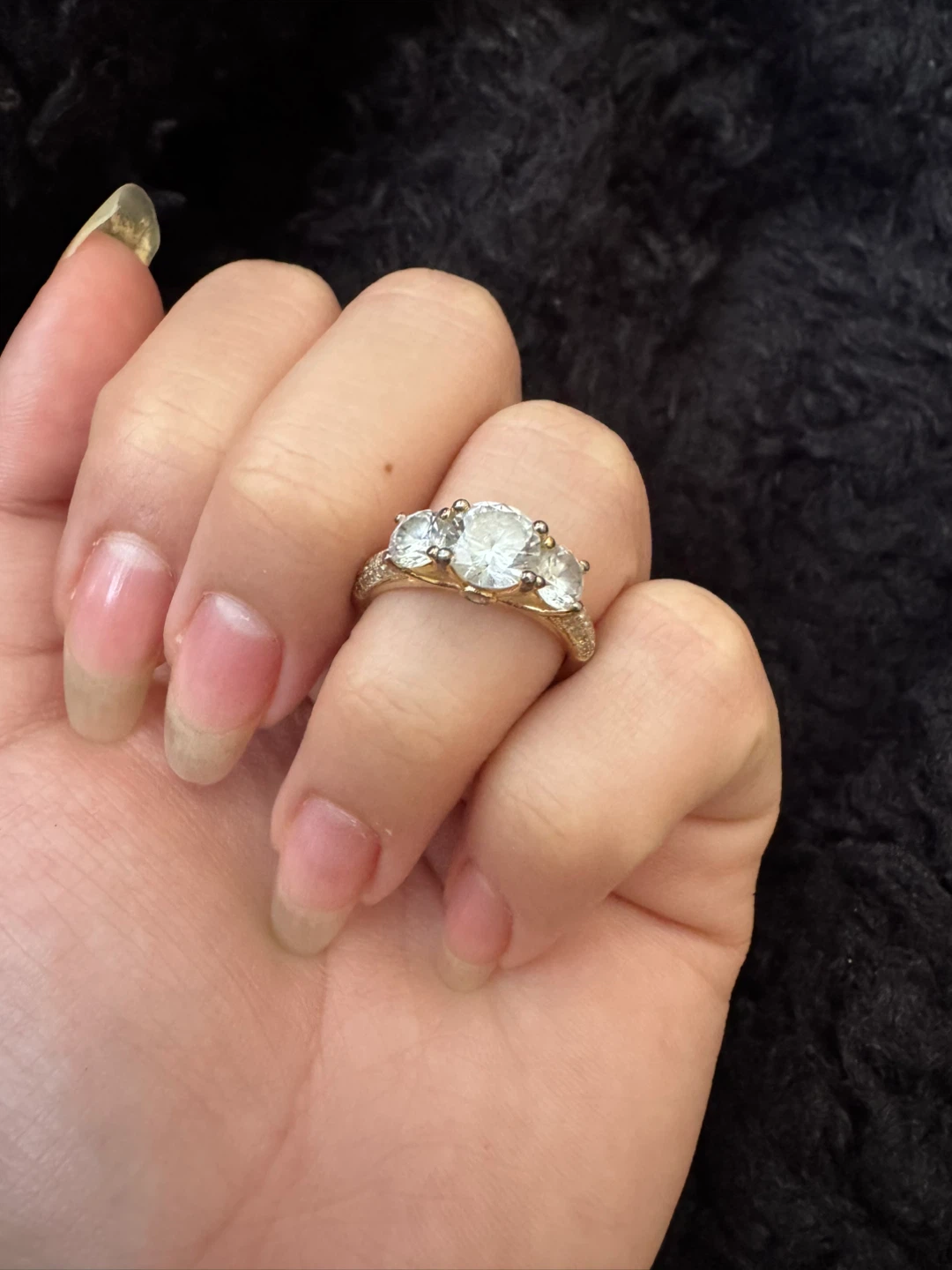 anillo elegante tipo compromiso , excelente estado - photo 4