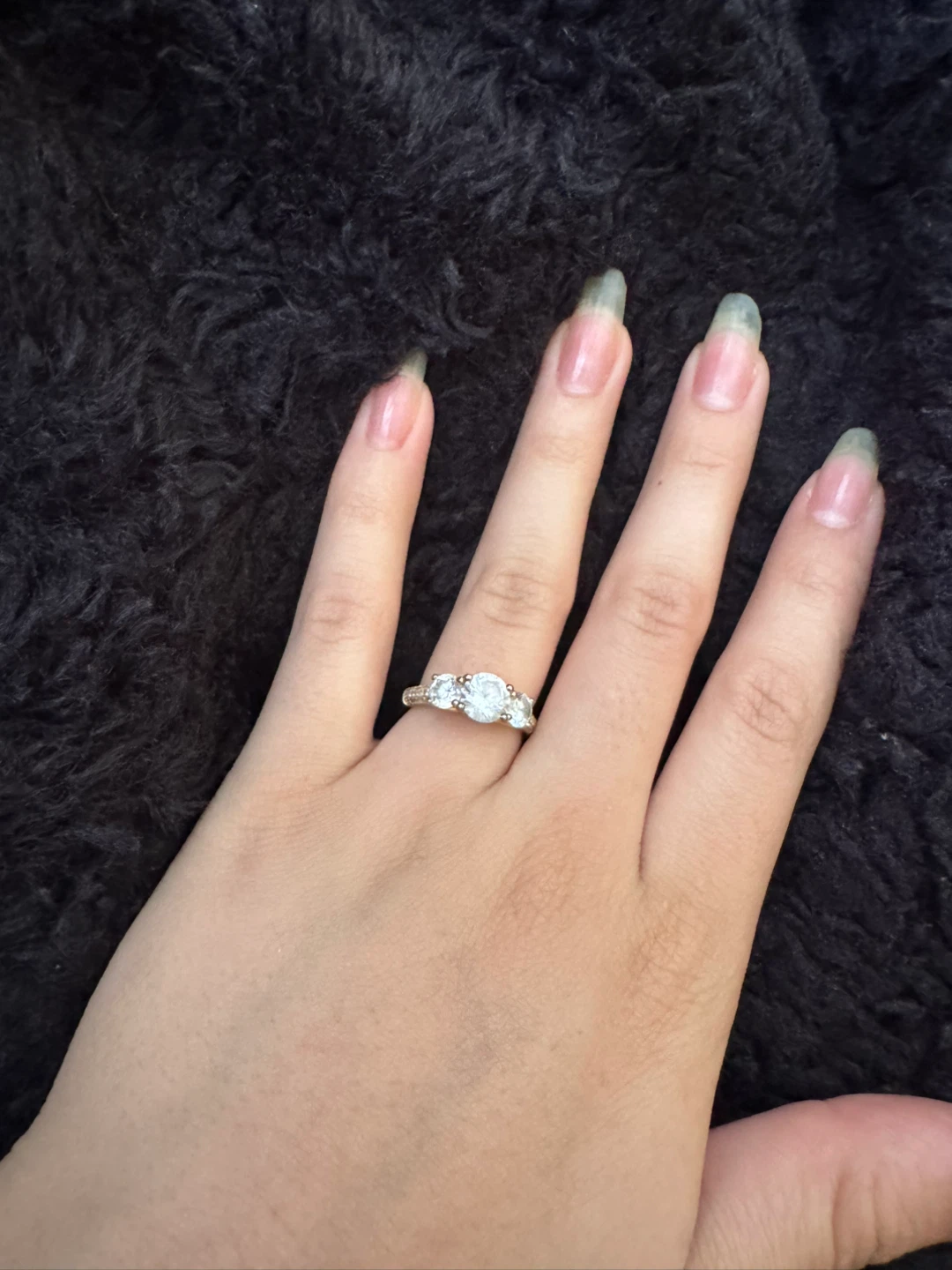anillo elegante tipo compromiso , excelente estado - photo 2