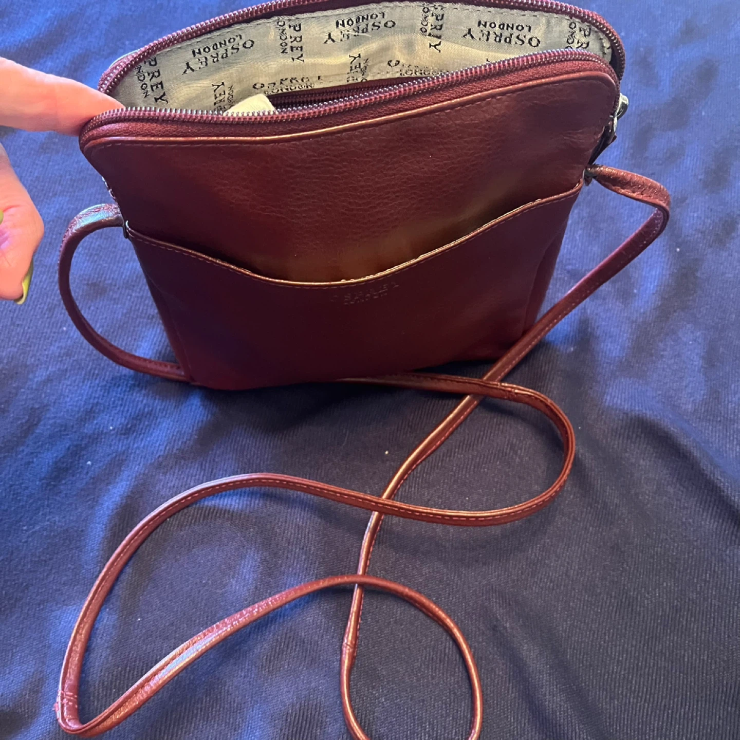 Osprey London Leather Crossbody Bag - Red - photo 3