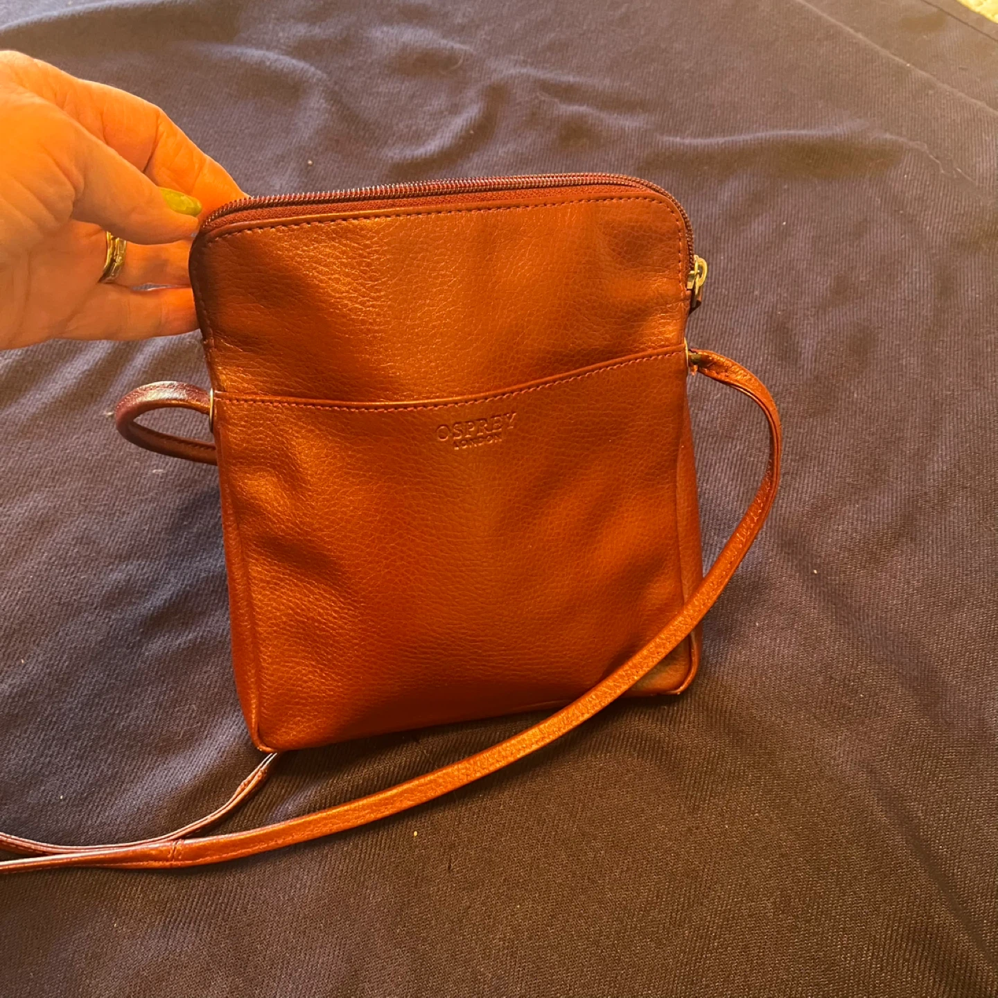Osprey London Leather Crossbody Bag - Red - photo 4