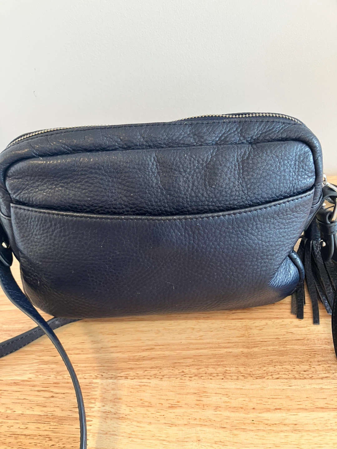 ATELIER NOIR Navy Leather Crossbody Bag - photo 3
