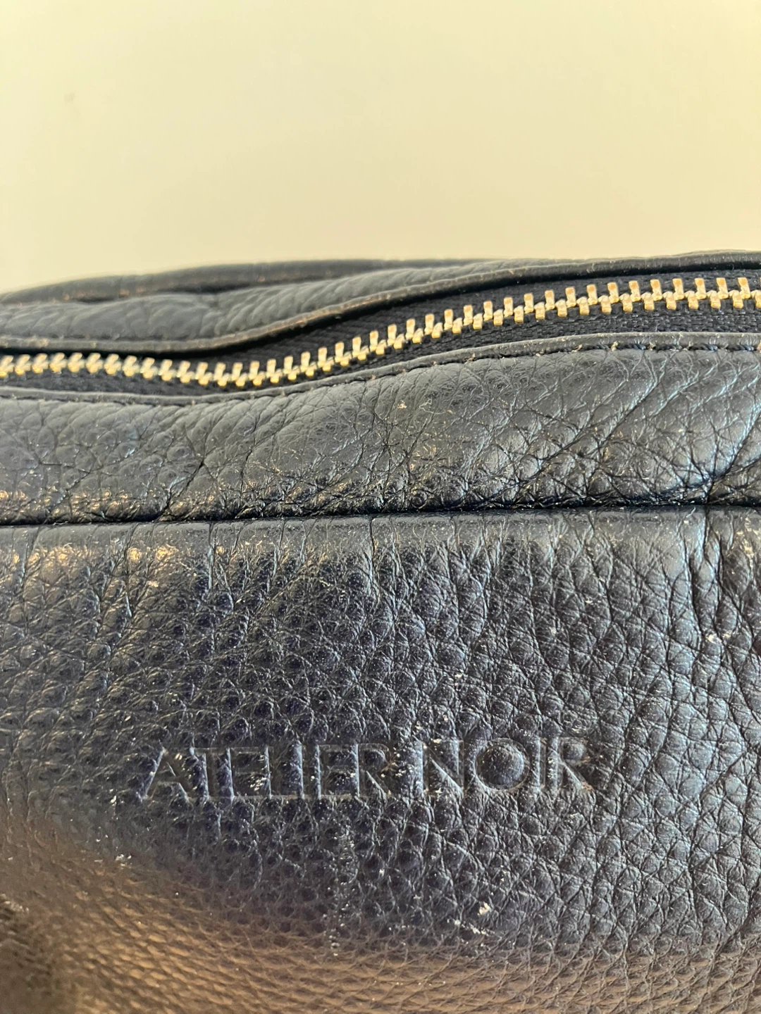 ATELIER NOIR Navy Leather Crossbody Bag - photo 2