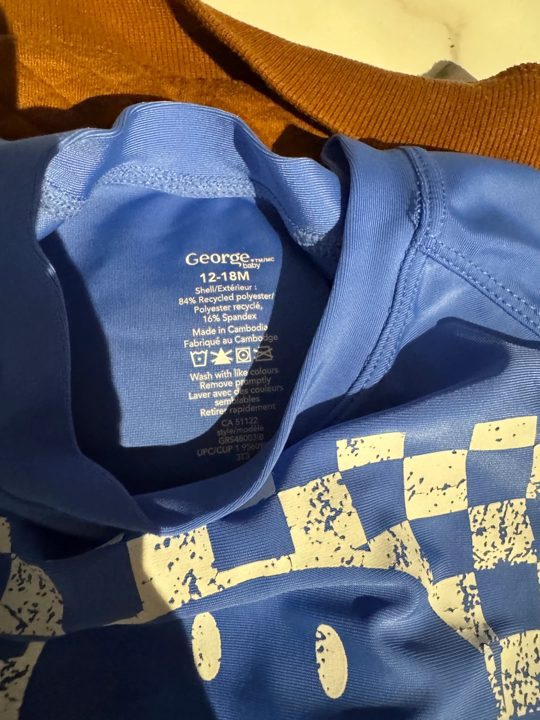 Swim t shirt blue  and gray t shirt 12-18mos - photo 2