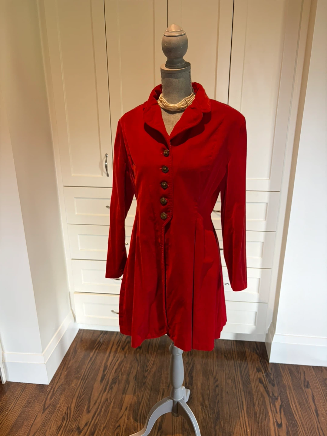 Vintage Red Velvet Jacket