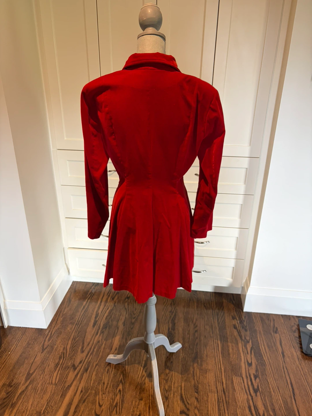 Vintage Red Velvet Jacket - photo 2