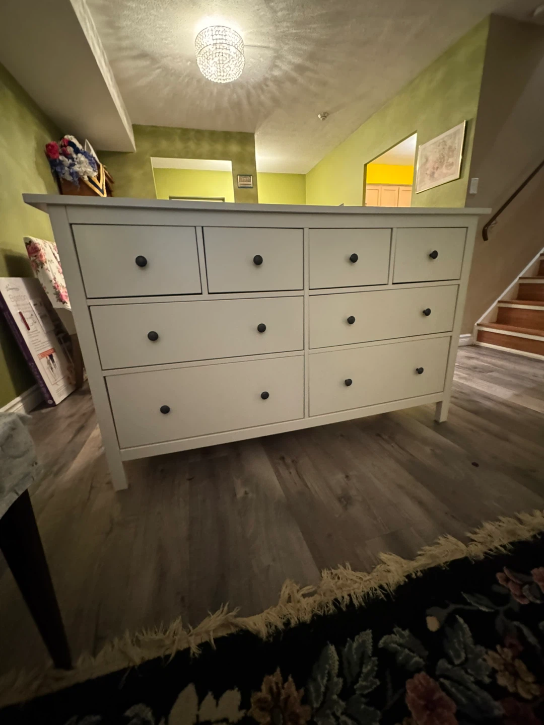 White 8-Drawer Dresser