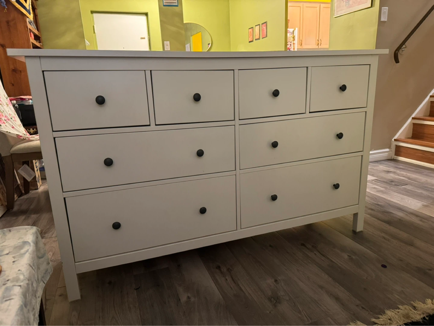 White 8-Drawer Dresser - photo 3
