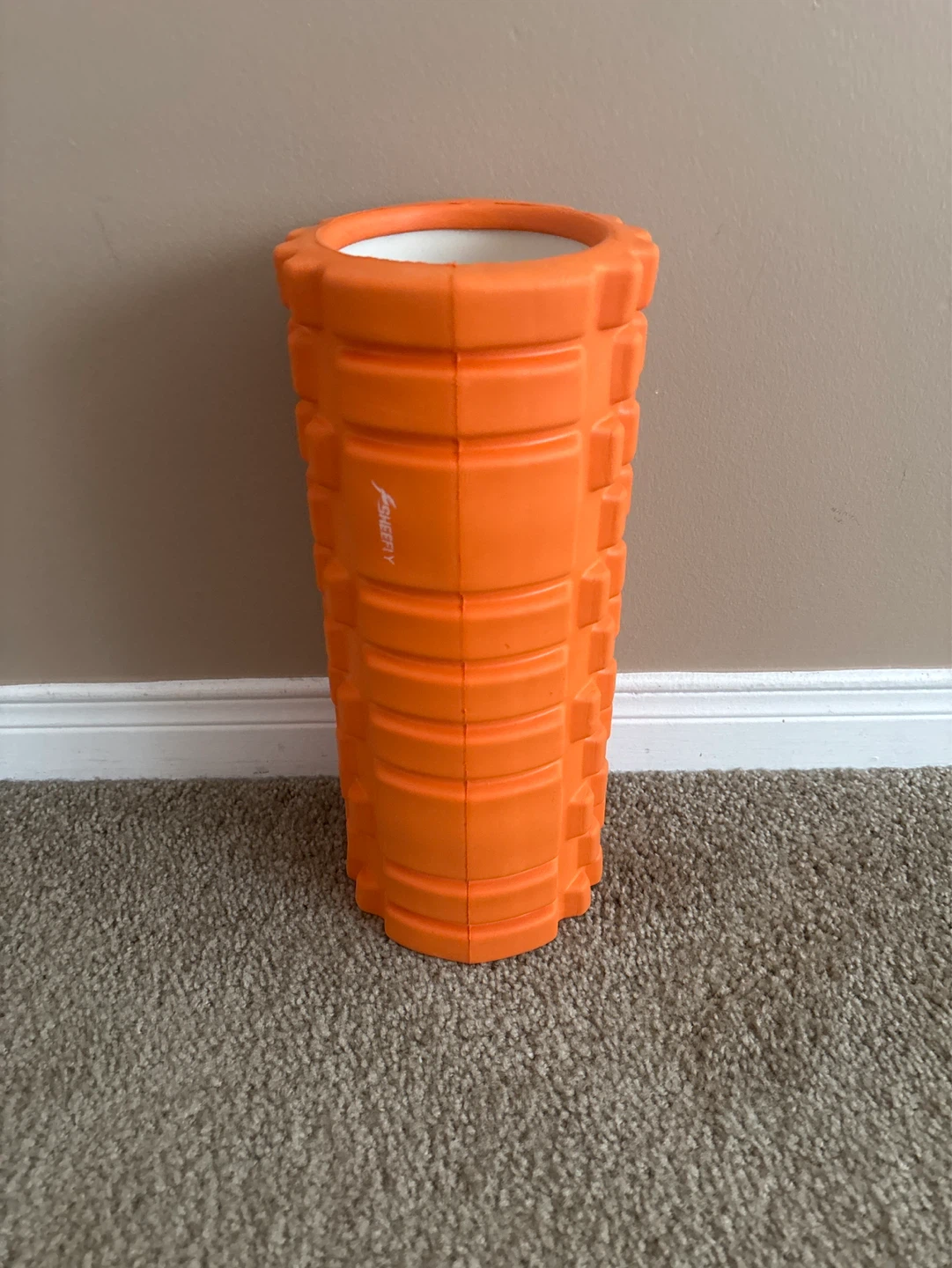 SHEEFLY Orange Textured Foam Roller