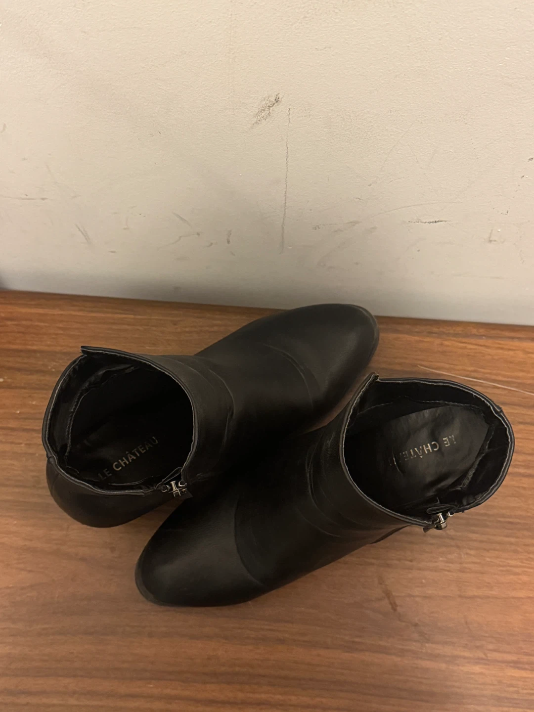Black Ankle Boots with zippers - photo 4
