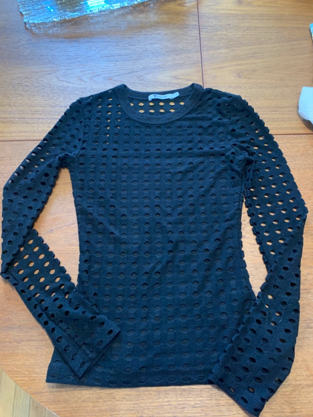 Alexander Wang Black Cutout Long Sleeve Top - photo 2