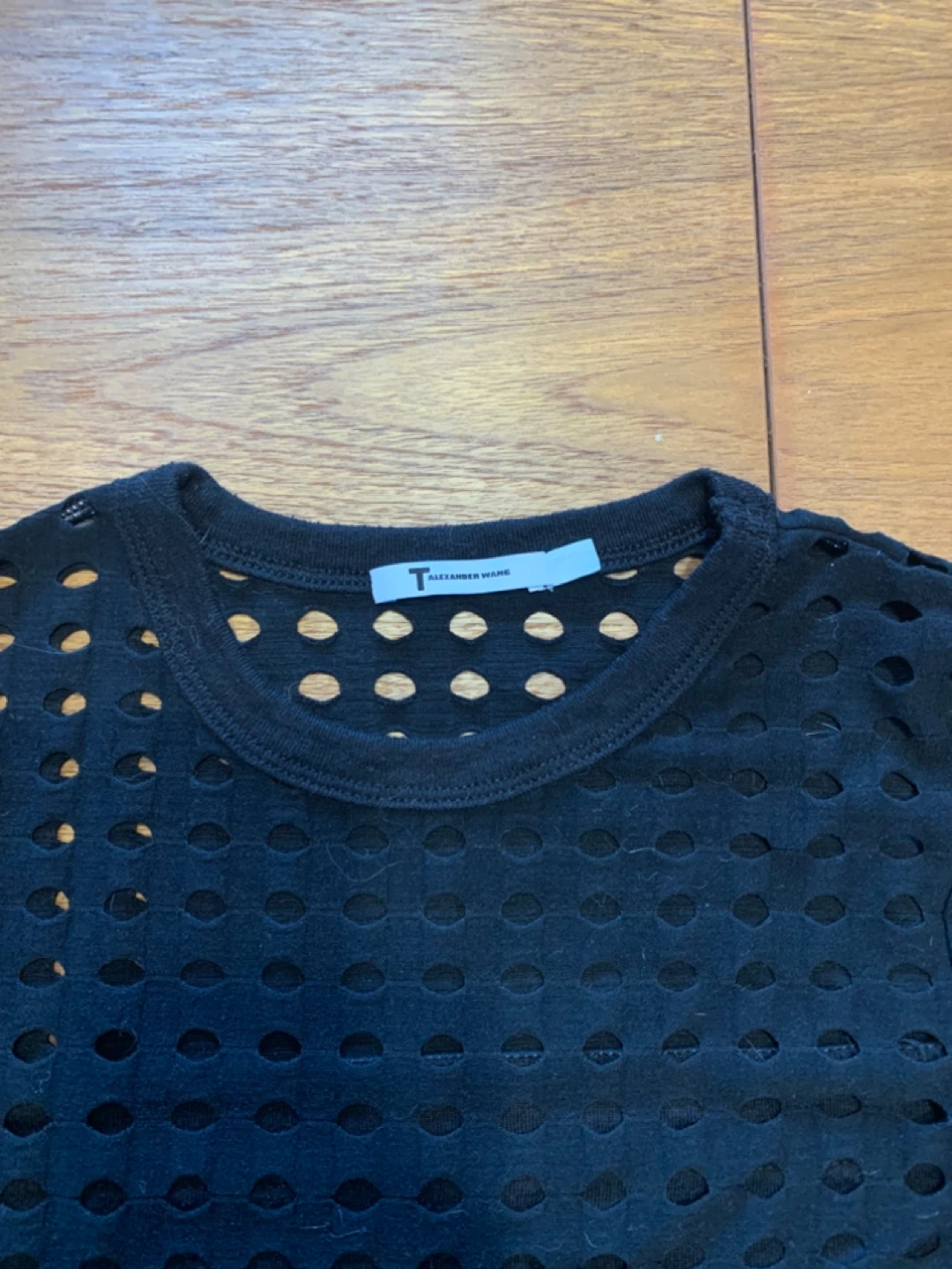 Alexander Wang Black Cutout Long Sleeve Top - photo 4