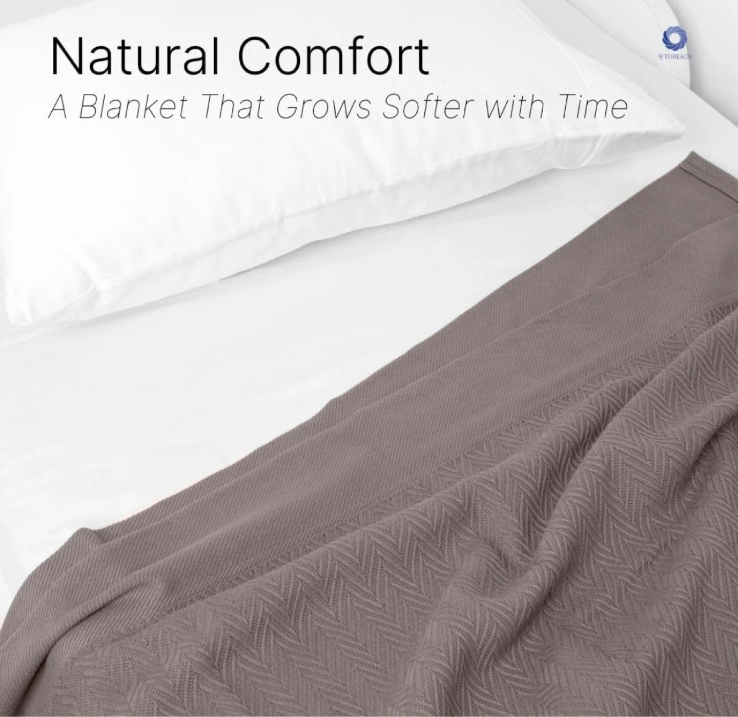 Taupe Woven Blanket - photo 2