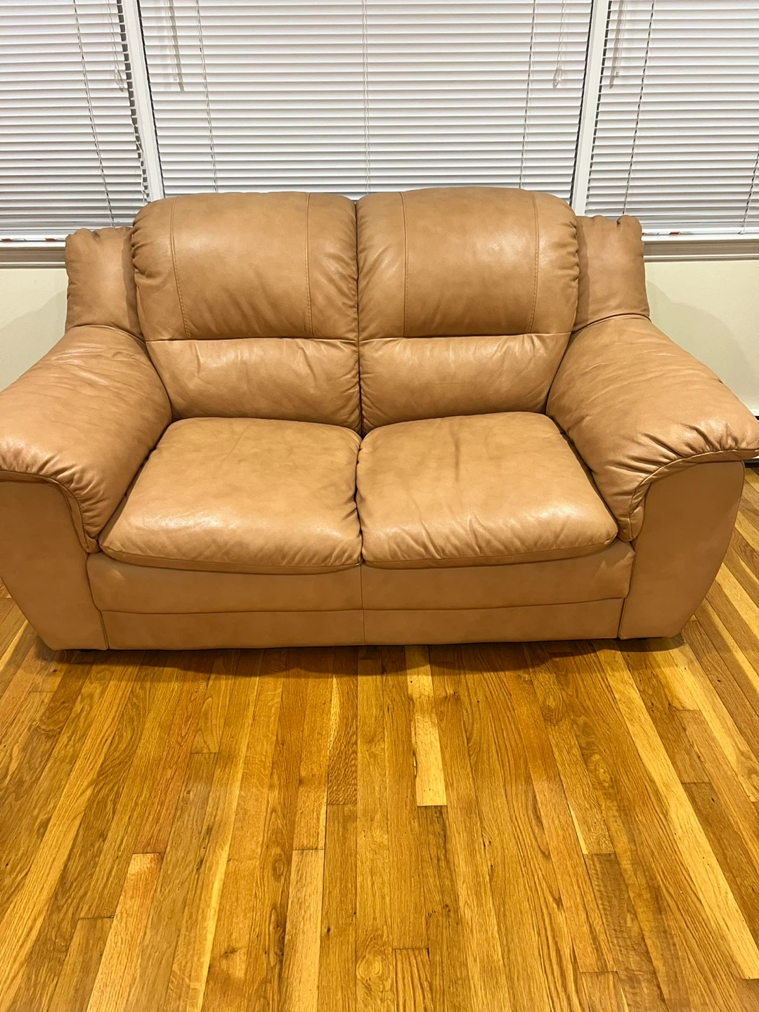 Tan Leather Sofa and Loveseat - photo 2