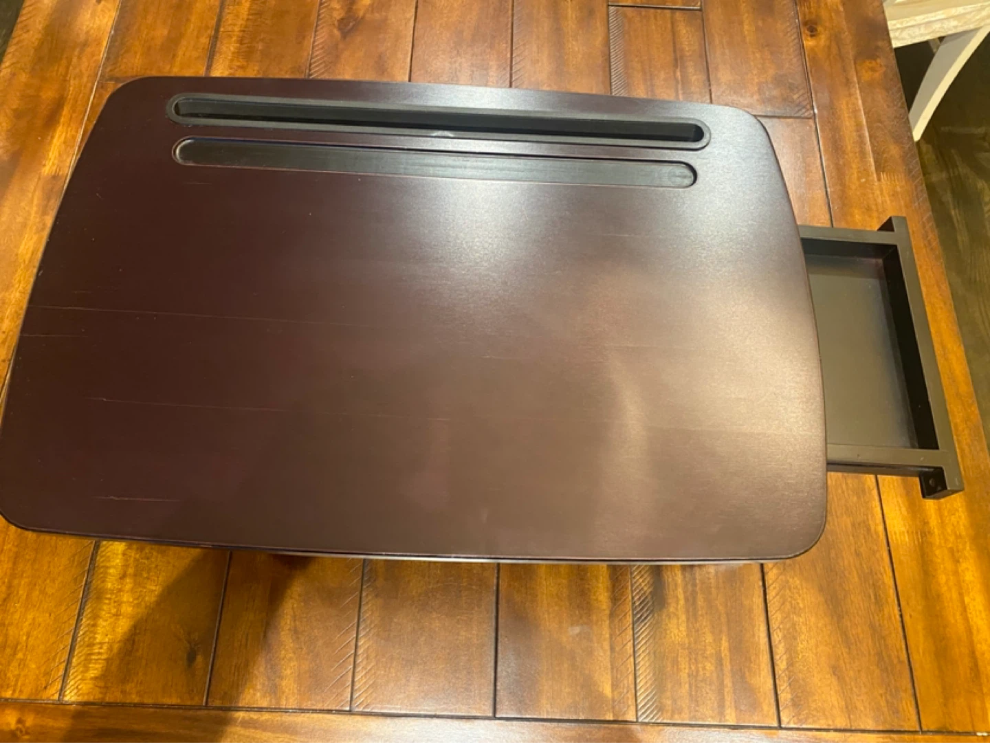 Wooden Lap Desk with Tablet Slot - photo 5