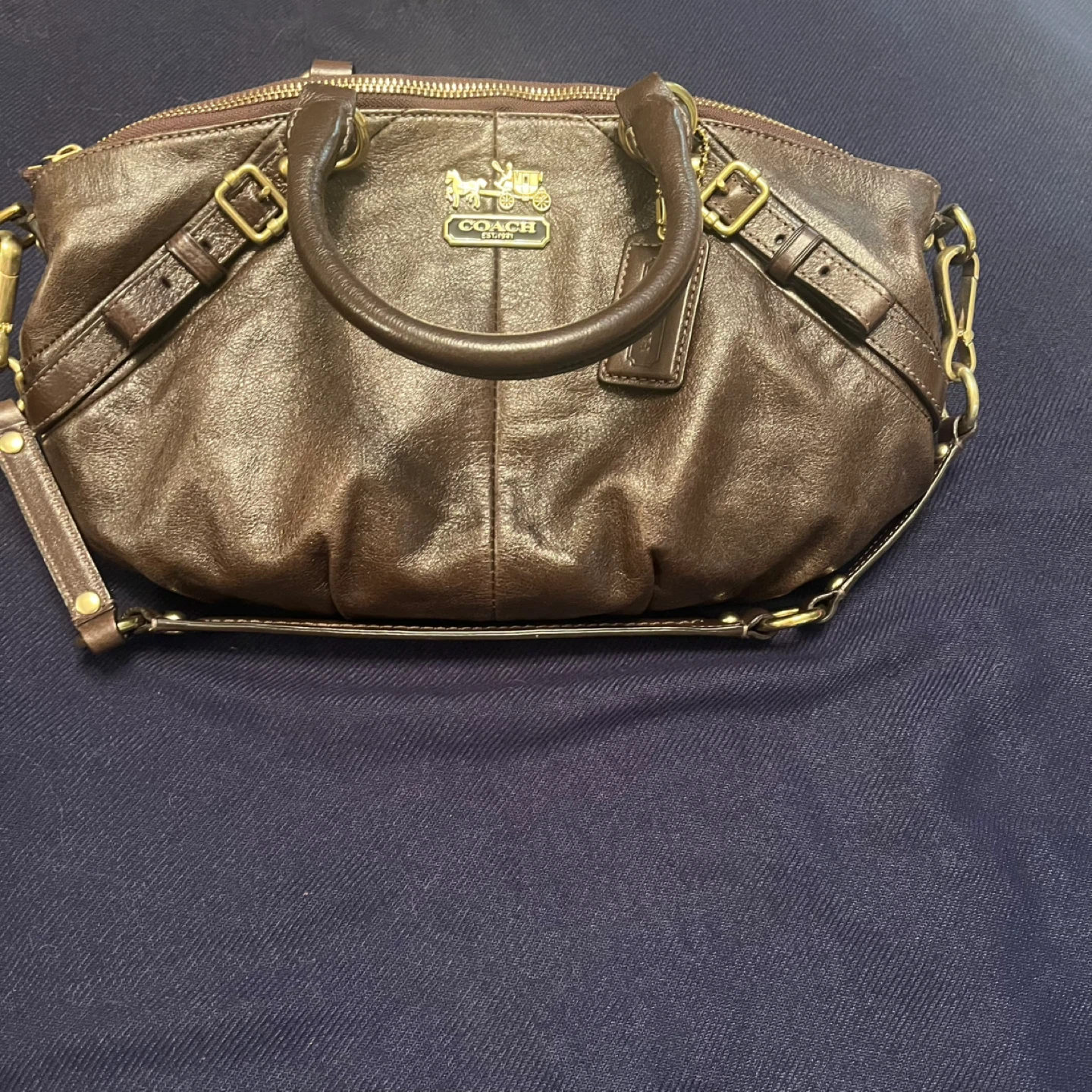 Coach Brown Leather Satchel Handbag
