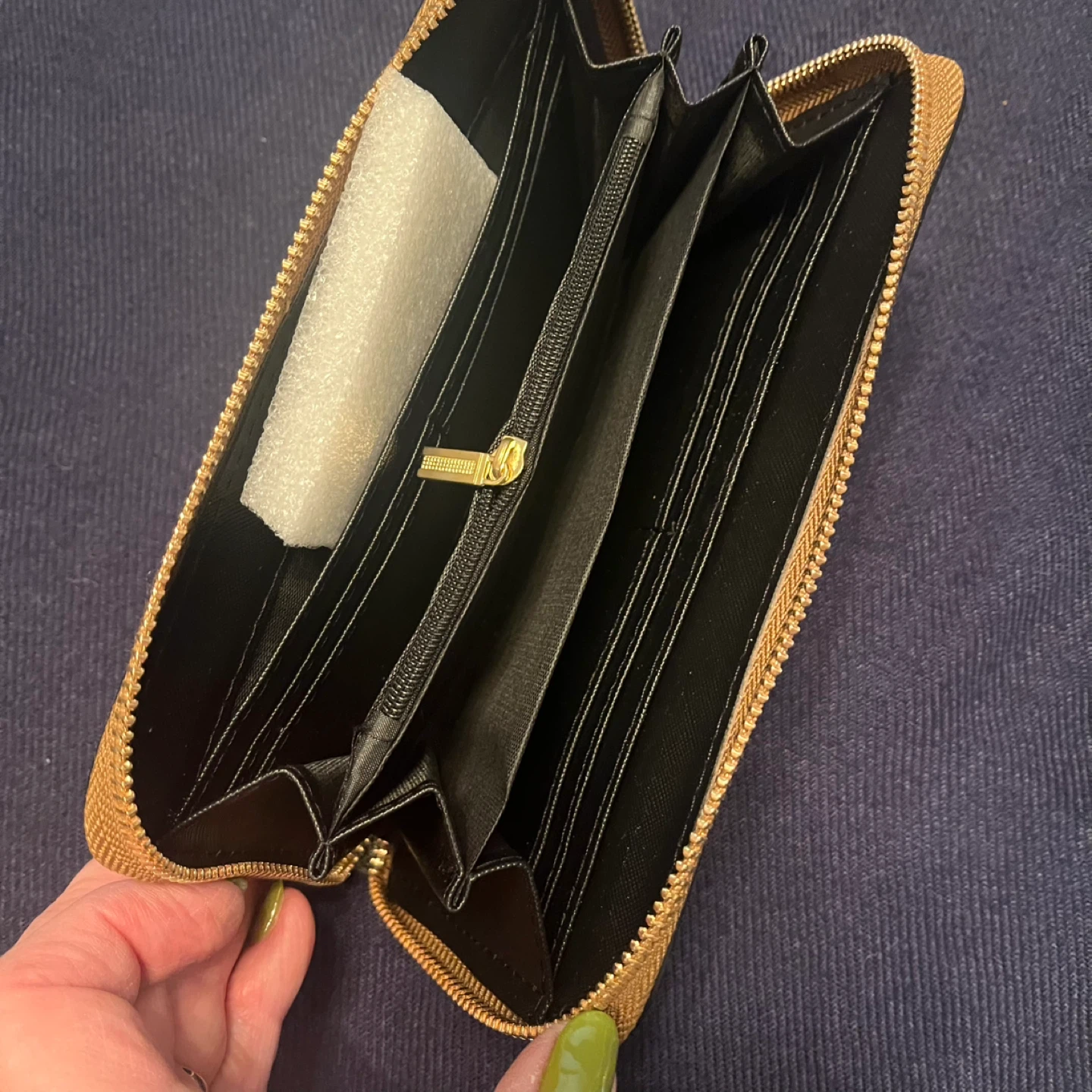 Large brown Zip Around Wallet - photo 3