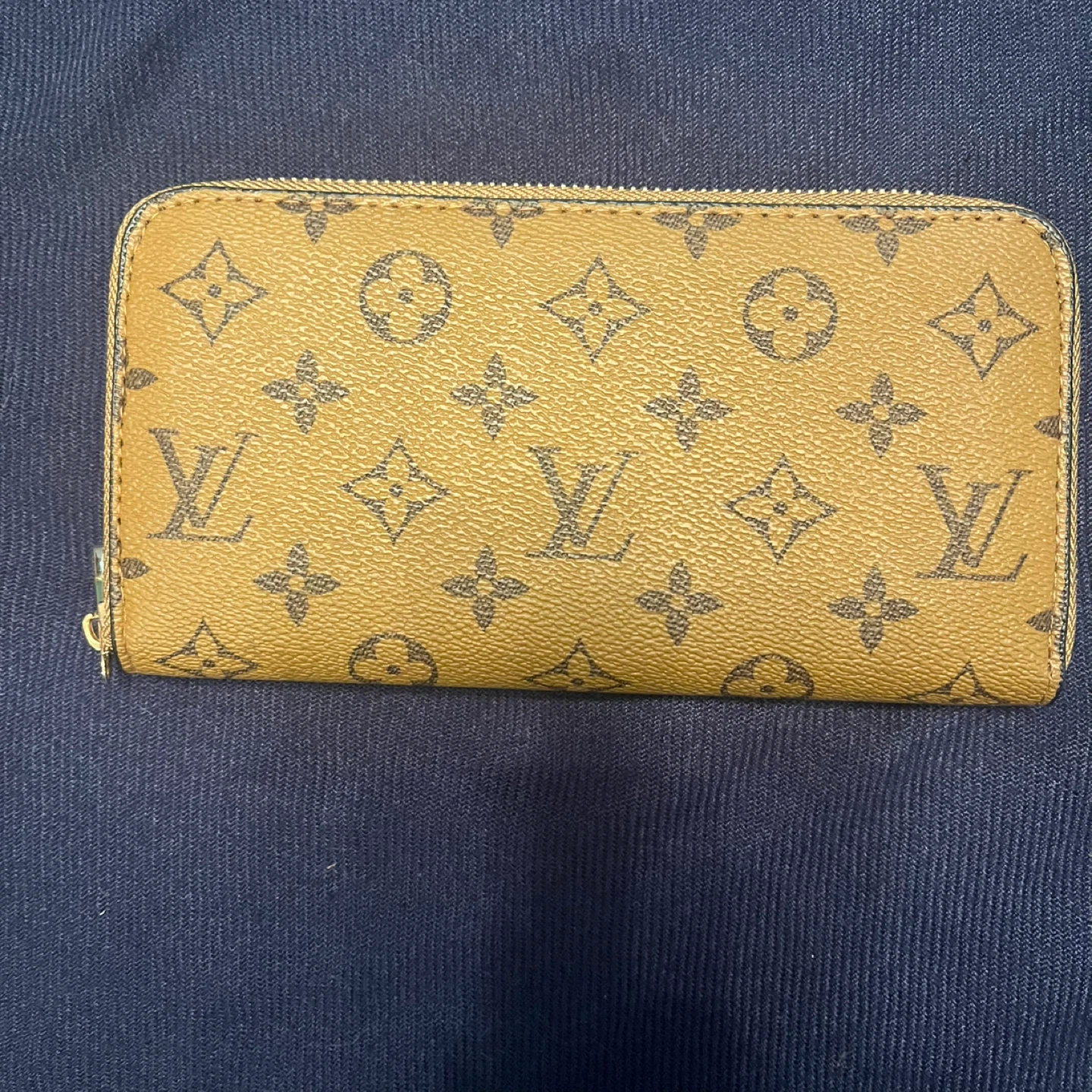 Large brown Zip Around Wallet