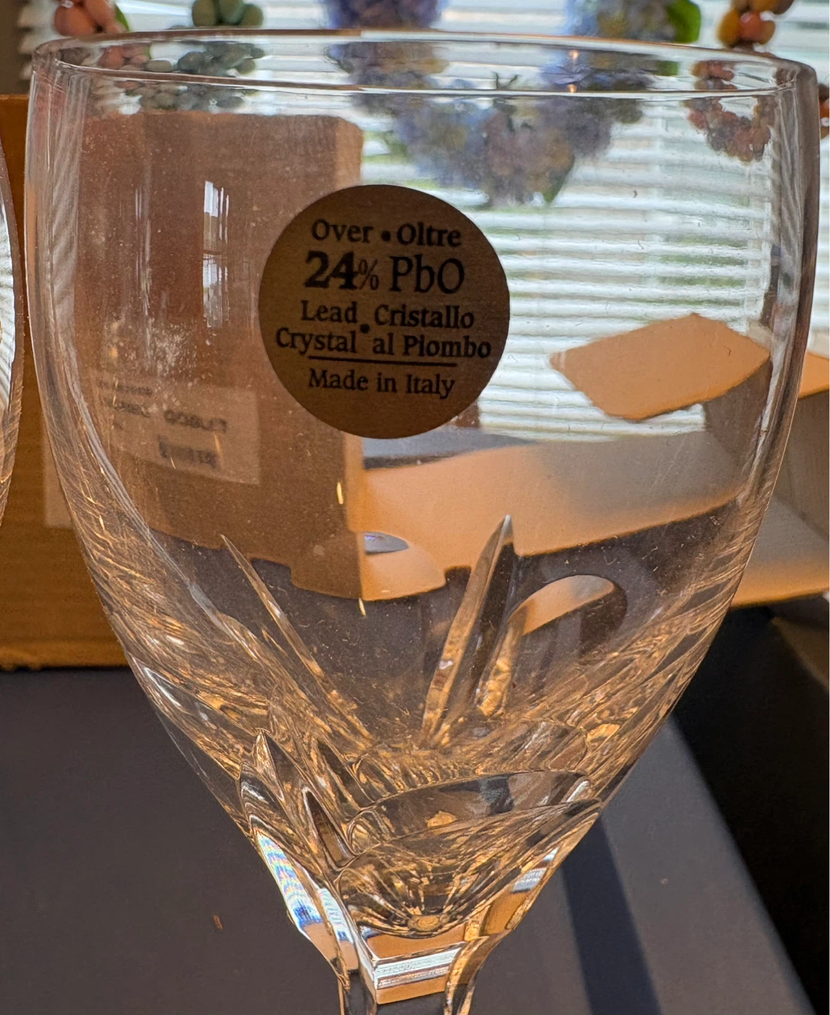 ✨✨Livorno 24% Lead Crystal Goblets - Set of 4 - photo 2