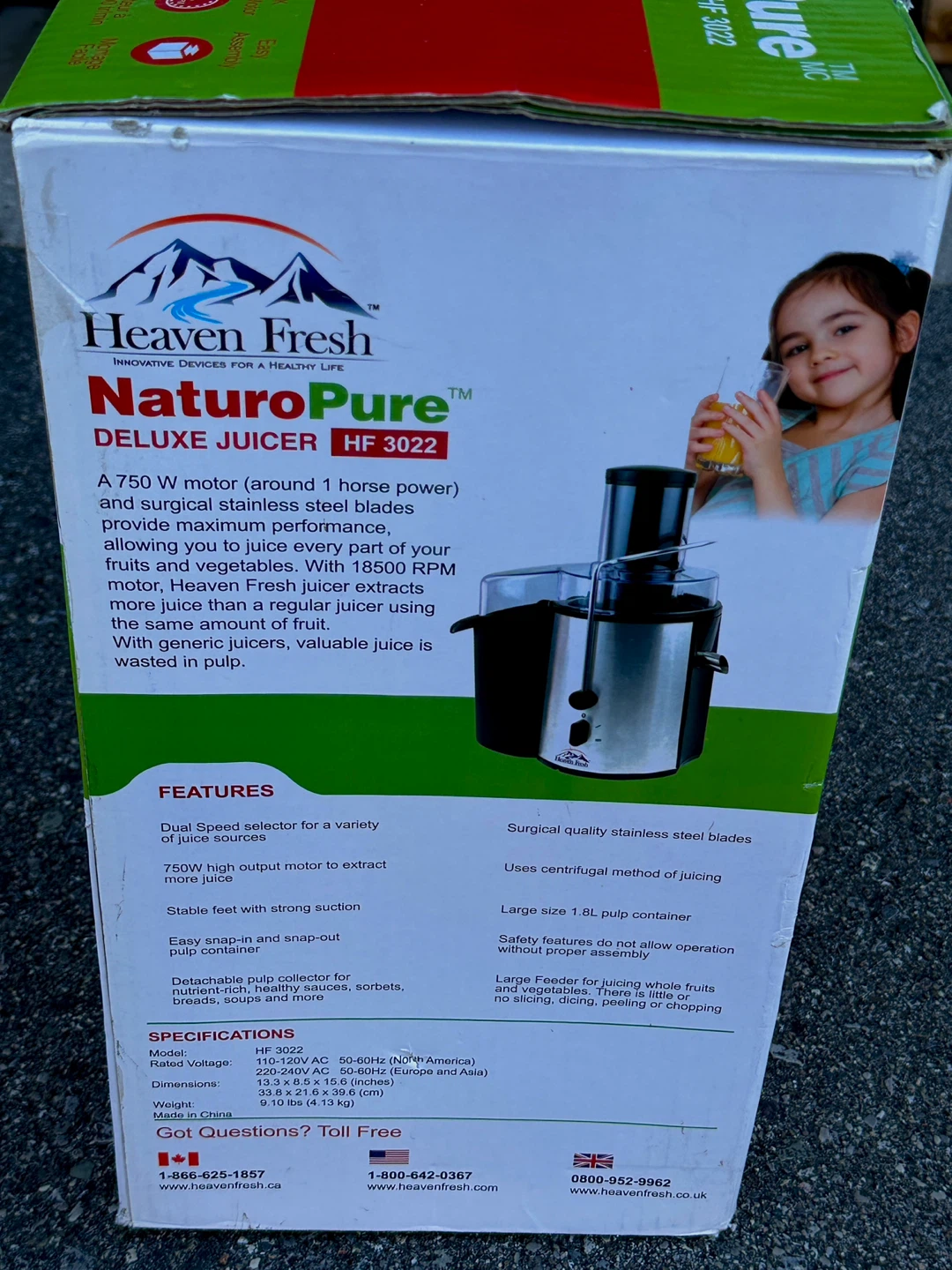 Heaven Fresh NaturoPure Deluxe Juicer HF 3022 - photo 2